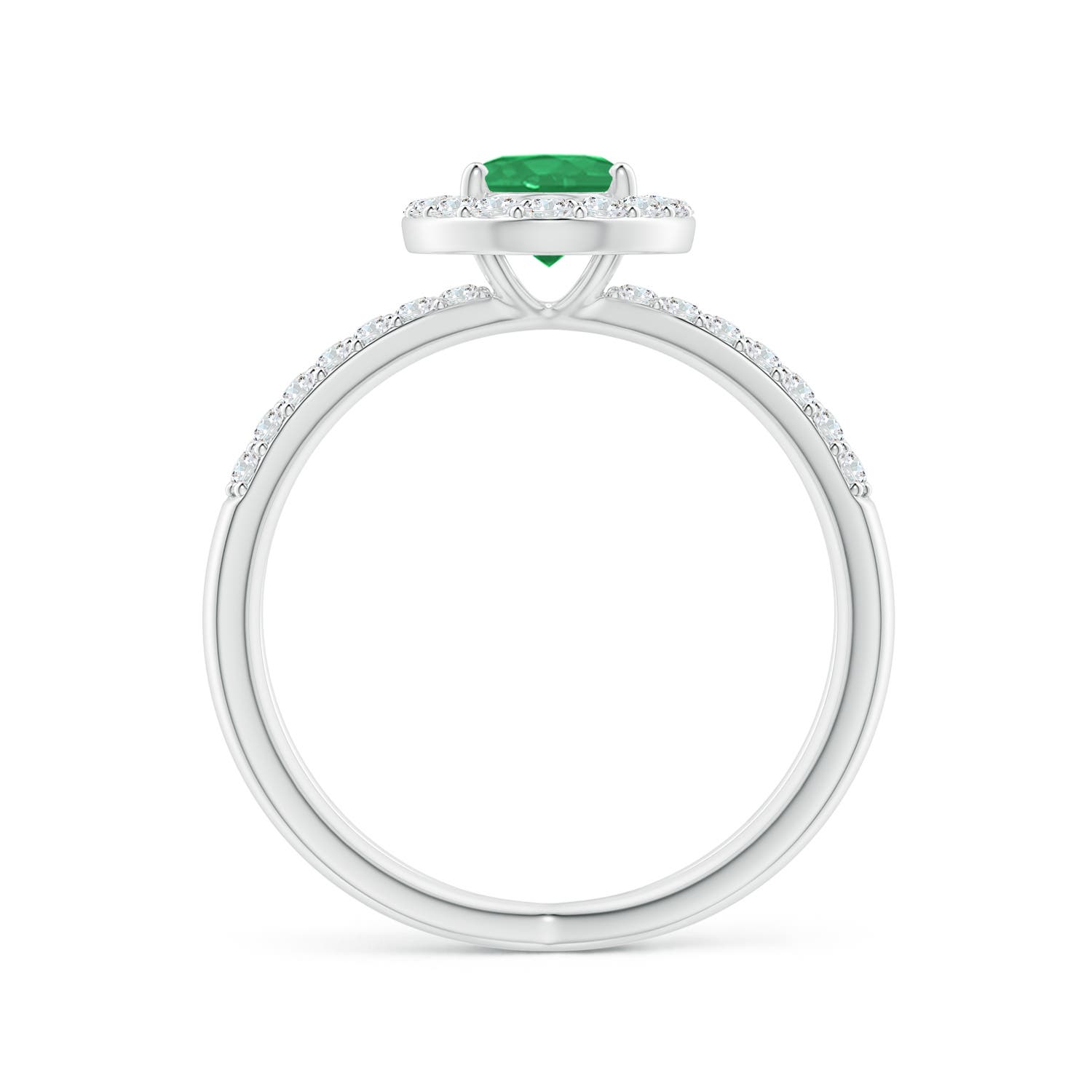 A - Emerald / 1.28 CT / 14 KT White Gold