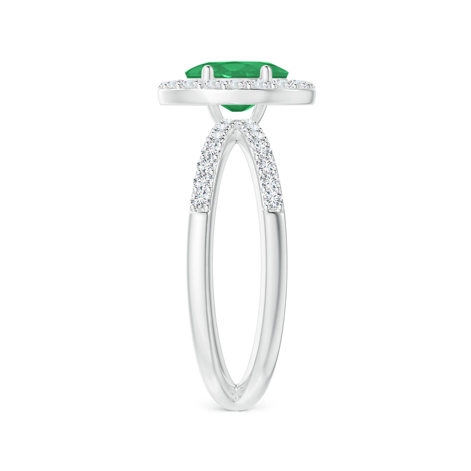 A - Emerald / 1.28 CT / 14 KT White Gold