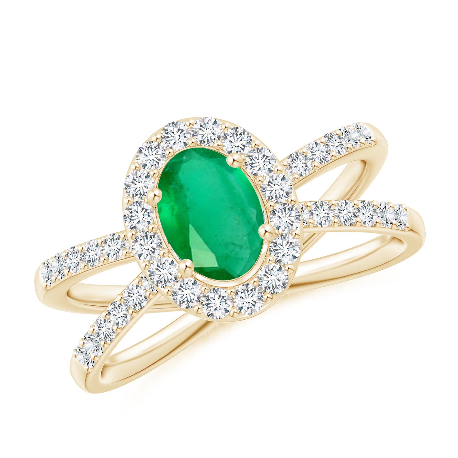 A - Emerald / 1.28 CT / 14 KT Yellow Gold