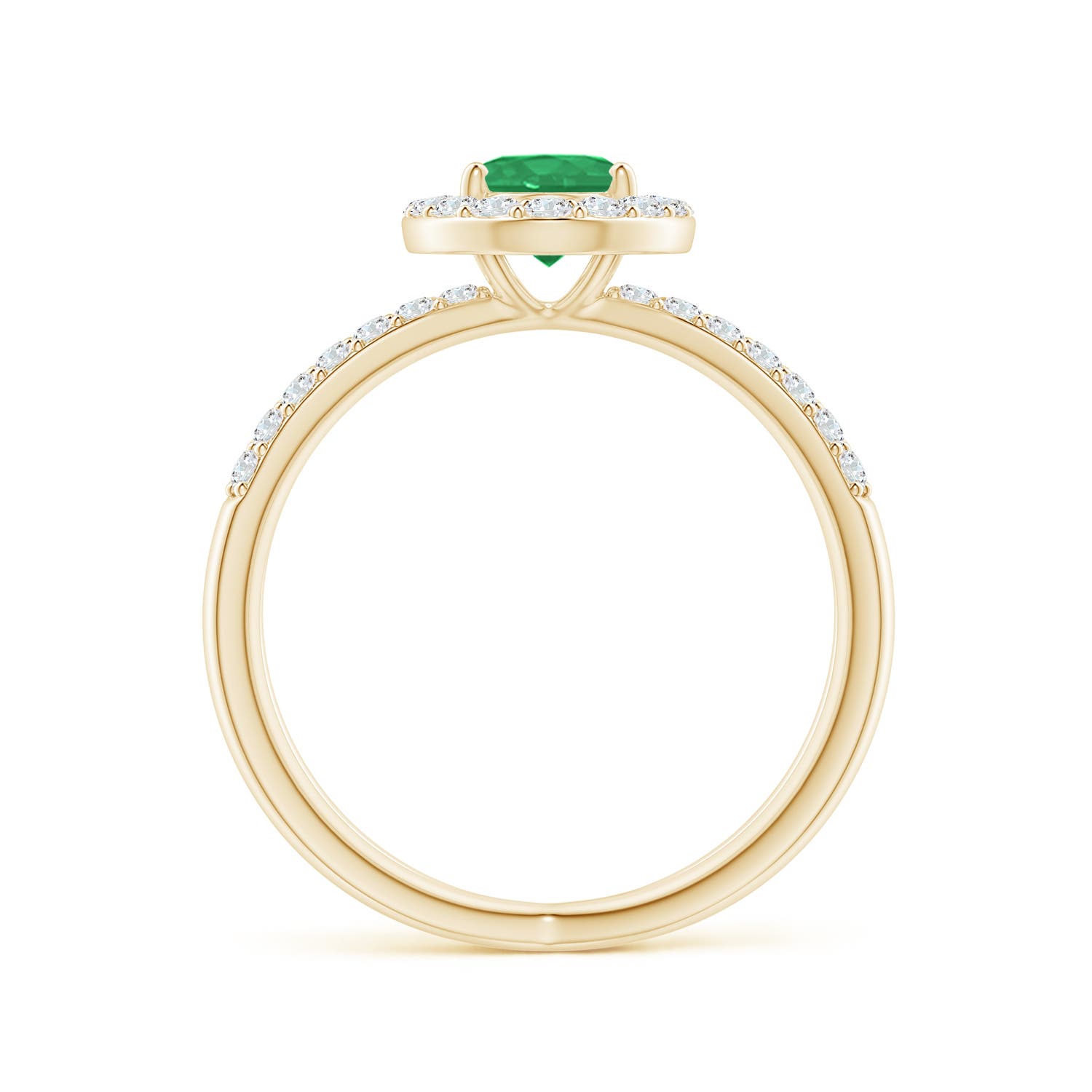 A - Emerald / 1.28 CT / 14 KT Yellow Gold