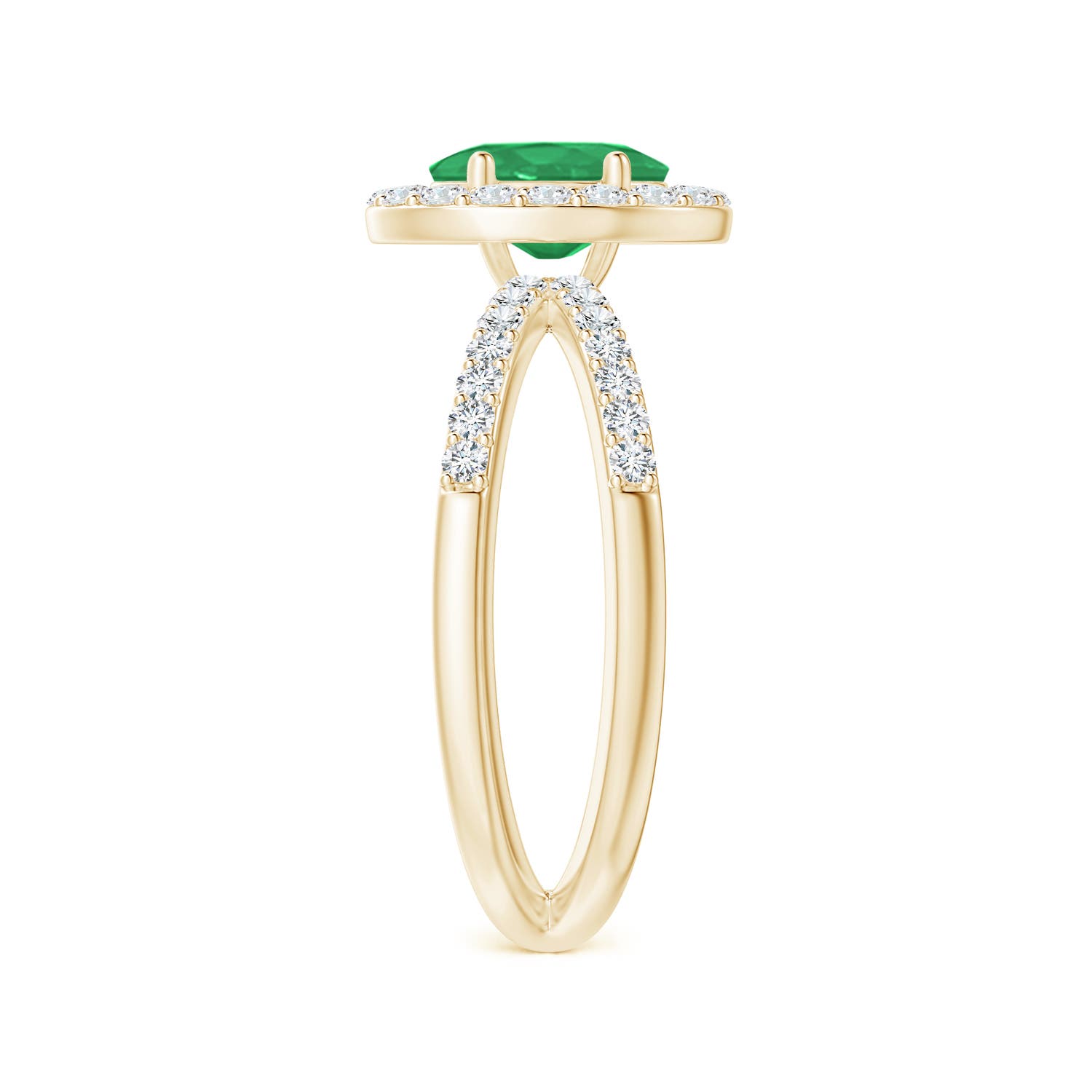 A - Emerald / 1.28 CT / 14 KT Yellow Gold