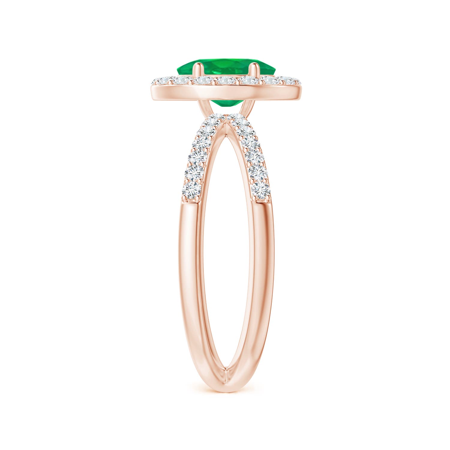 AA - Emerald / 1.28 CT / 14 KT Rose Gold