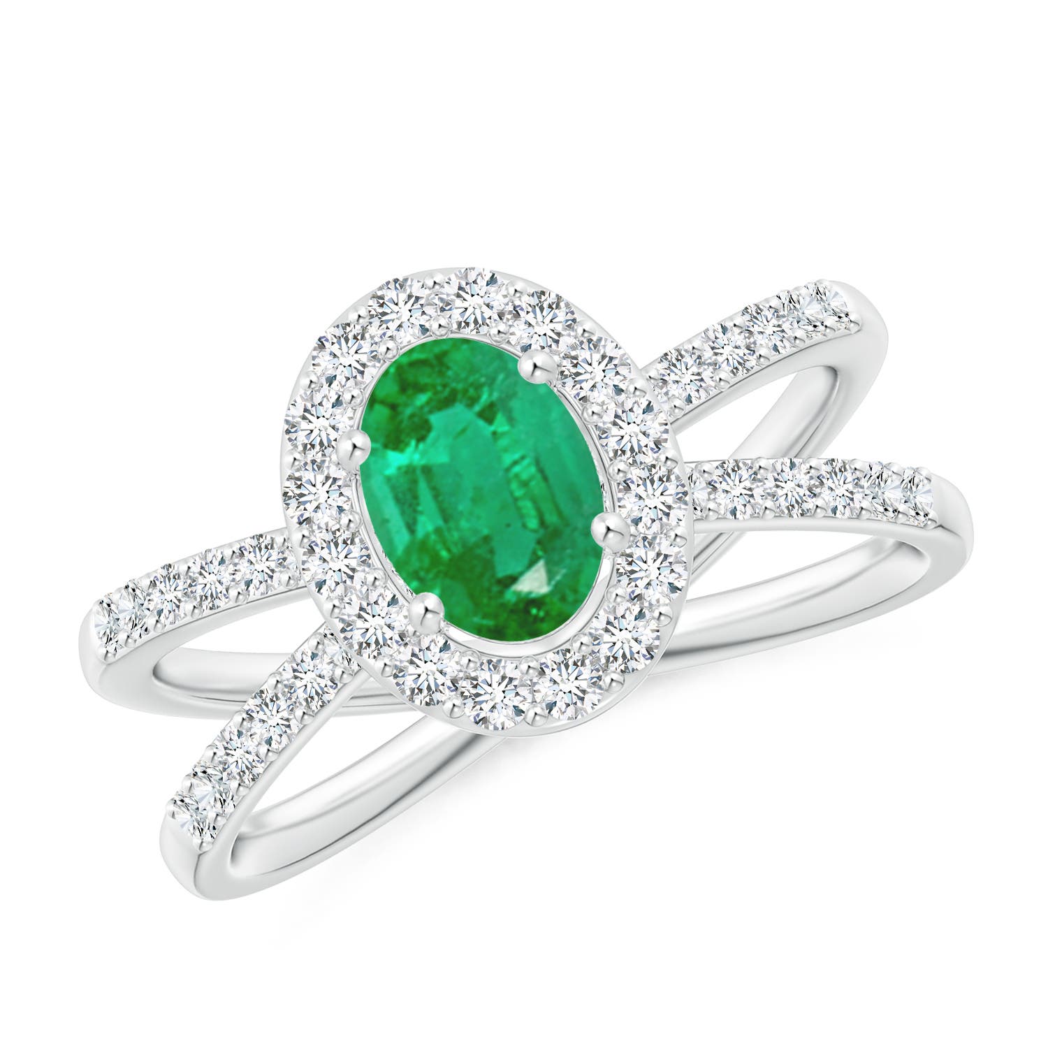 AA - Emerald / 1.28 CT / 14 KT White Gold