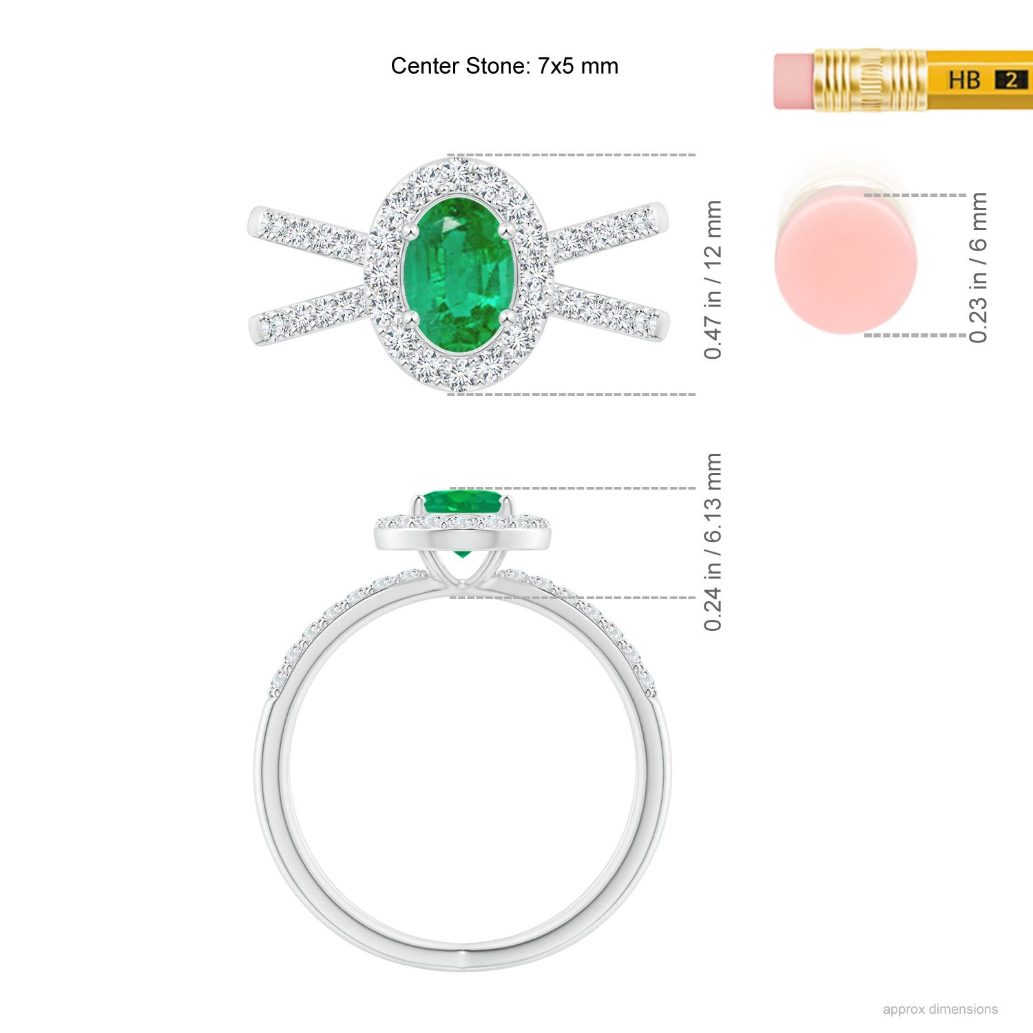 AA - Emerald / 1.28 CT / 14 KT White Gold