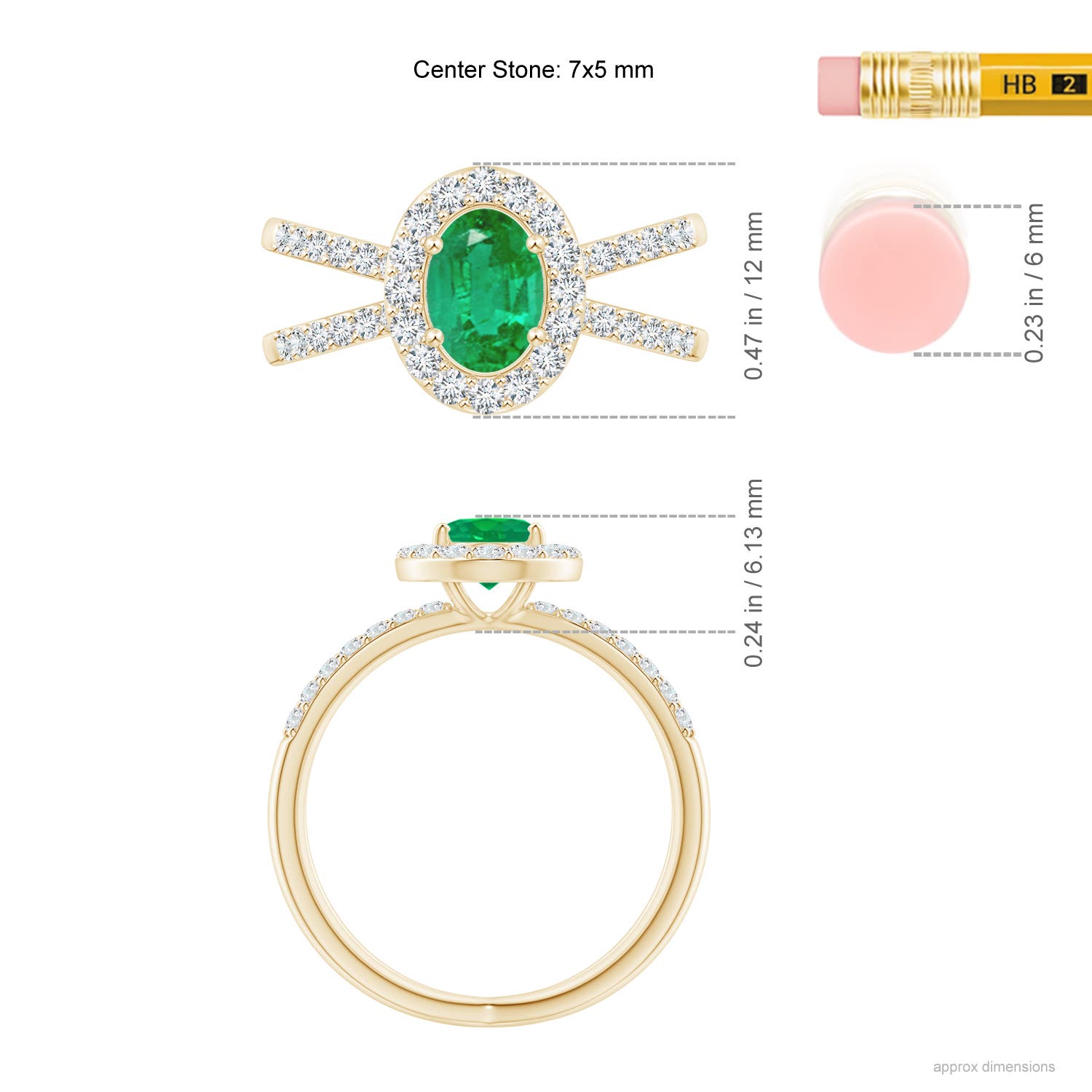 AA - Emerald / 1.28 CT / 14 KT Yellow Gold