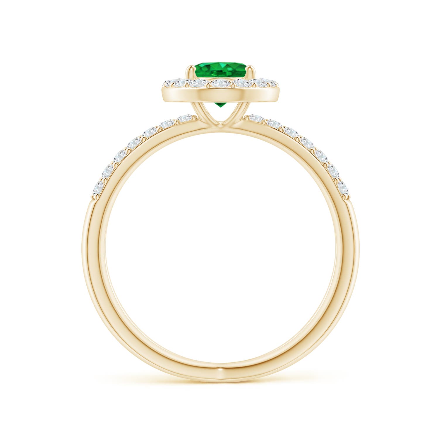 AAA - Emerald / 1.28 CT / 14 KT Yellow Gold