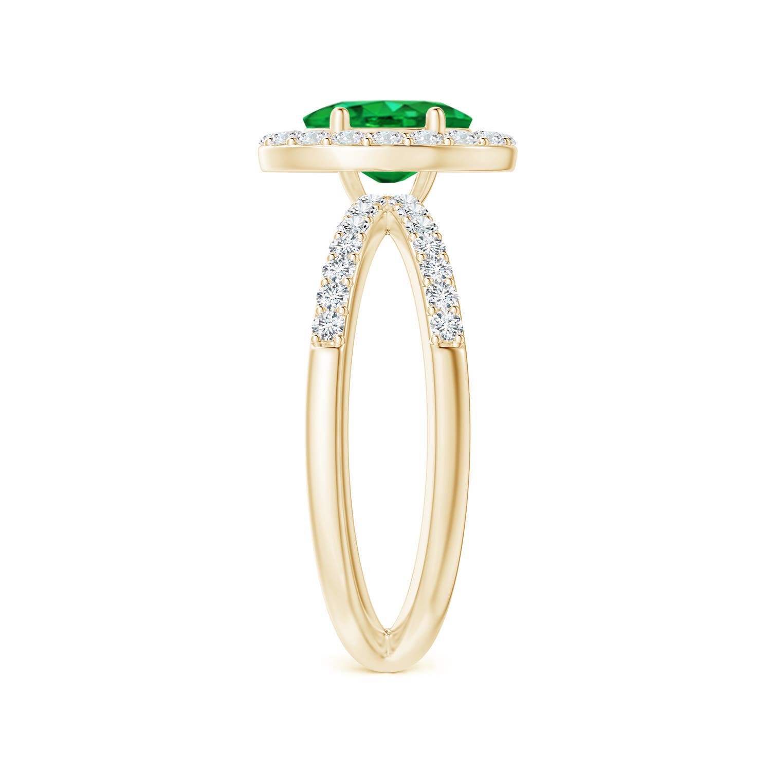 AAA - Emerald / 1.28 CT / 14 KT Yellow Gold