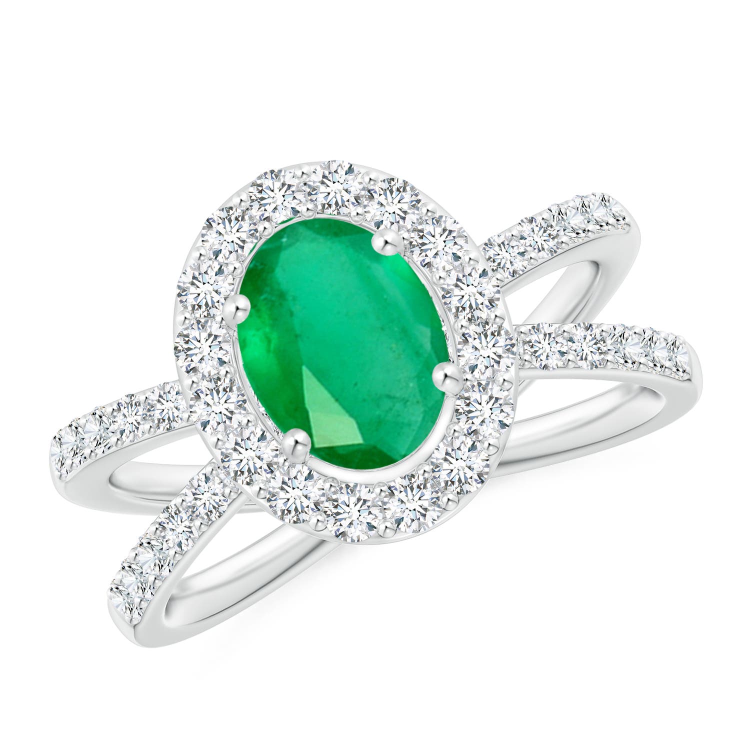 A - Emerald / 2.07 CT / 14 KT White Gold