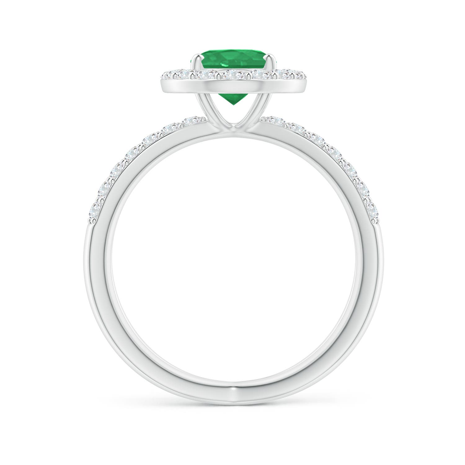 A - Emerald / 2.07 CT / 14 KT White Gold