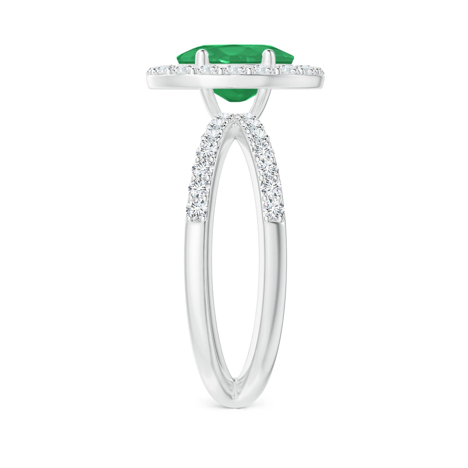 A - Emerald / 2.07 CT / 14 KT White Gold