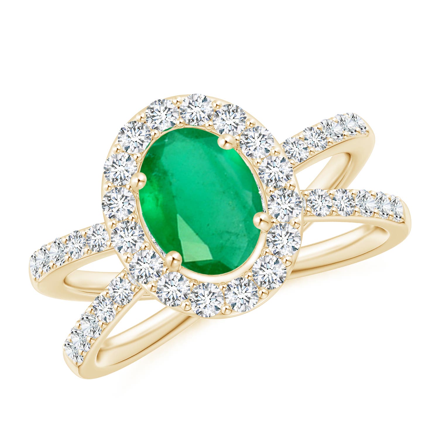 A - Emerald / 2.07 CT / 14 KT Yellow Gold