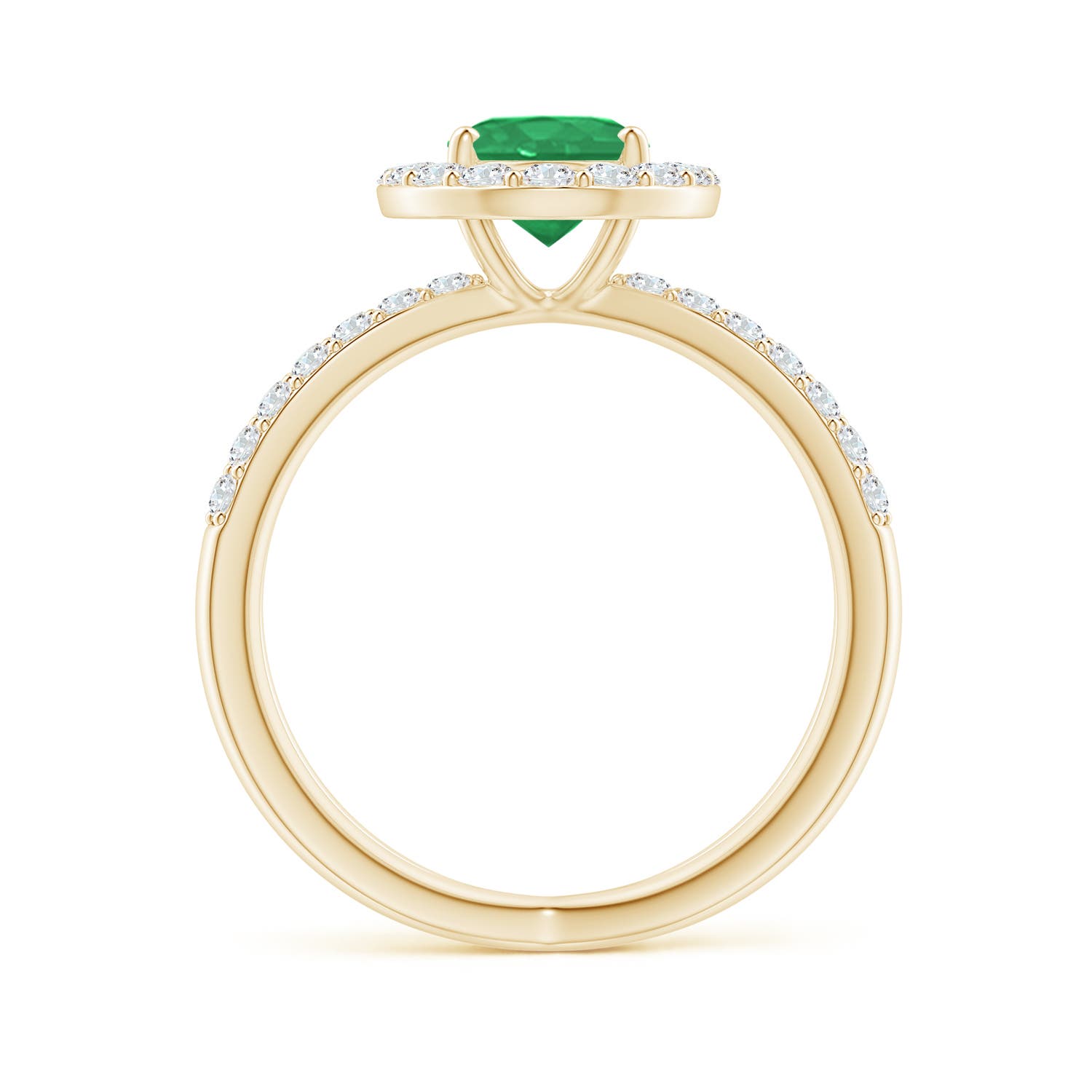 A - Emerald / 2.07 CT / 14 KT Yellow Gold