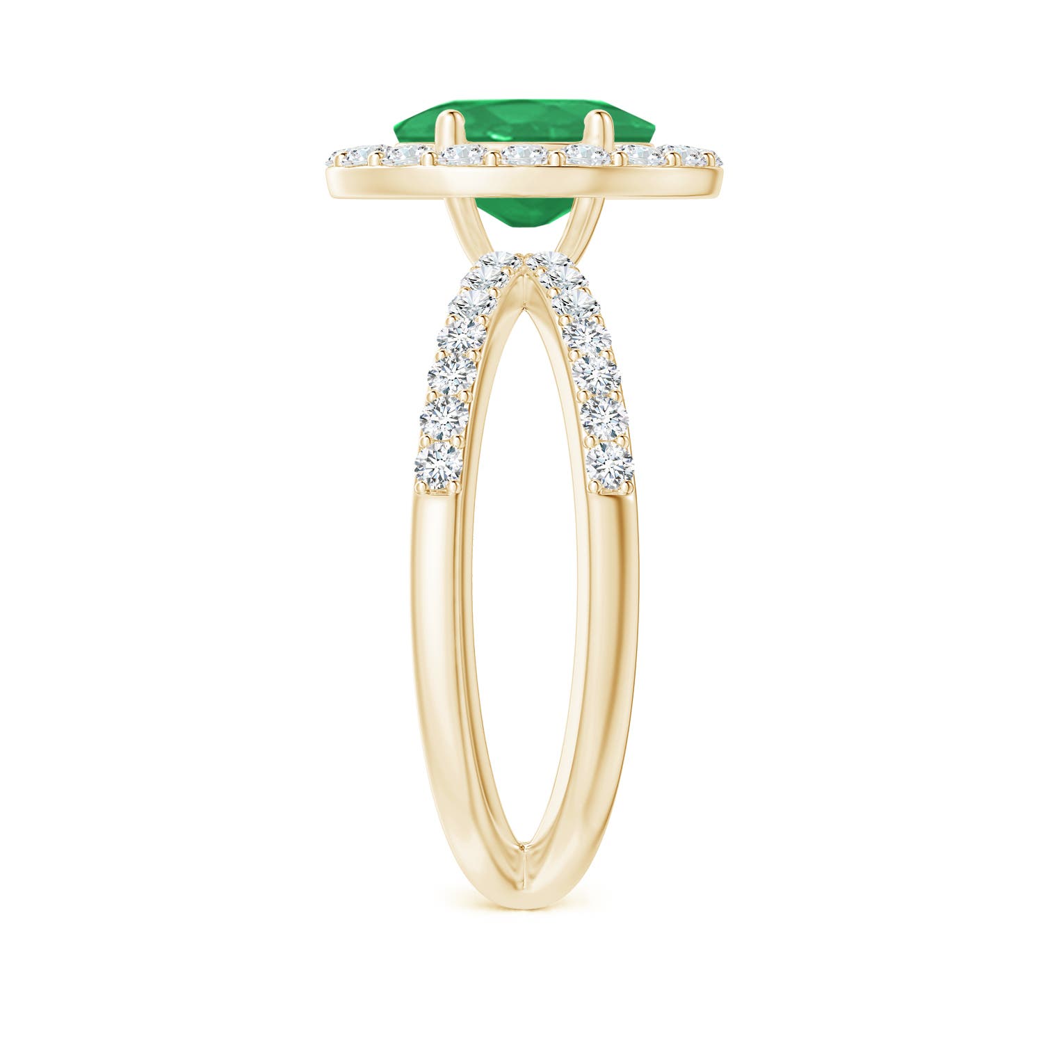 A - Emerald / 2.07 CT / 14 KT Yellow Gold