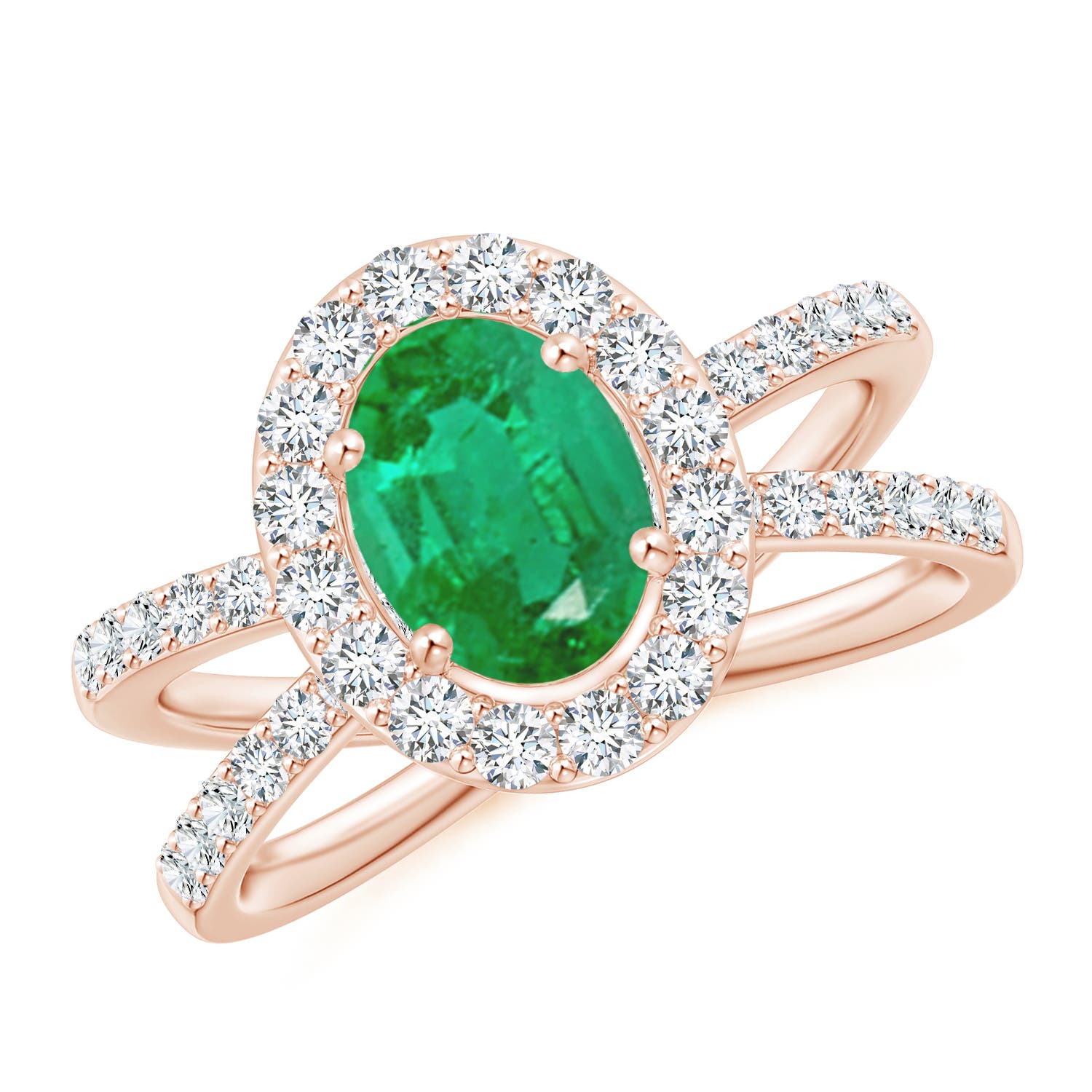 AA - Emerald / 2.07 CT / 14 KT Rose Gold