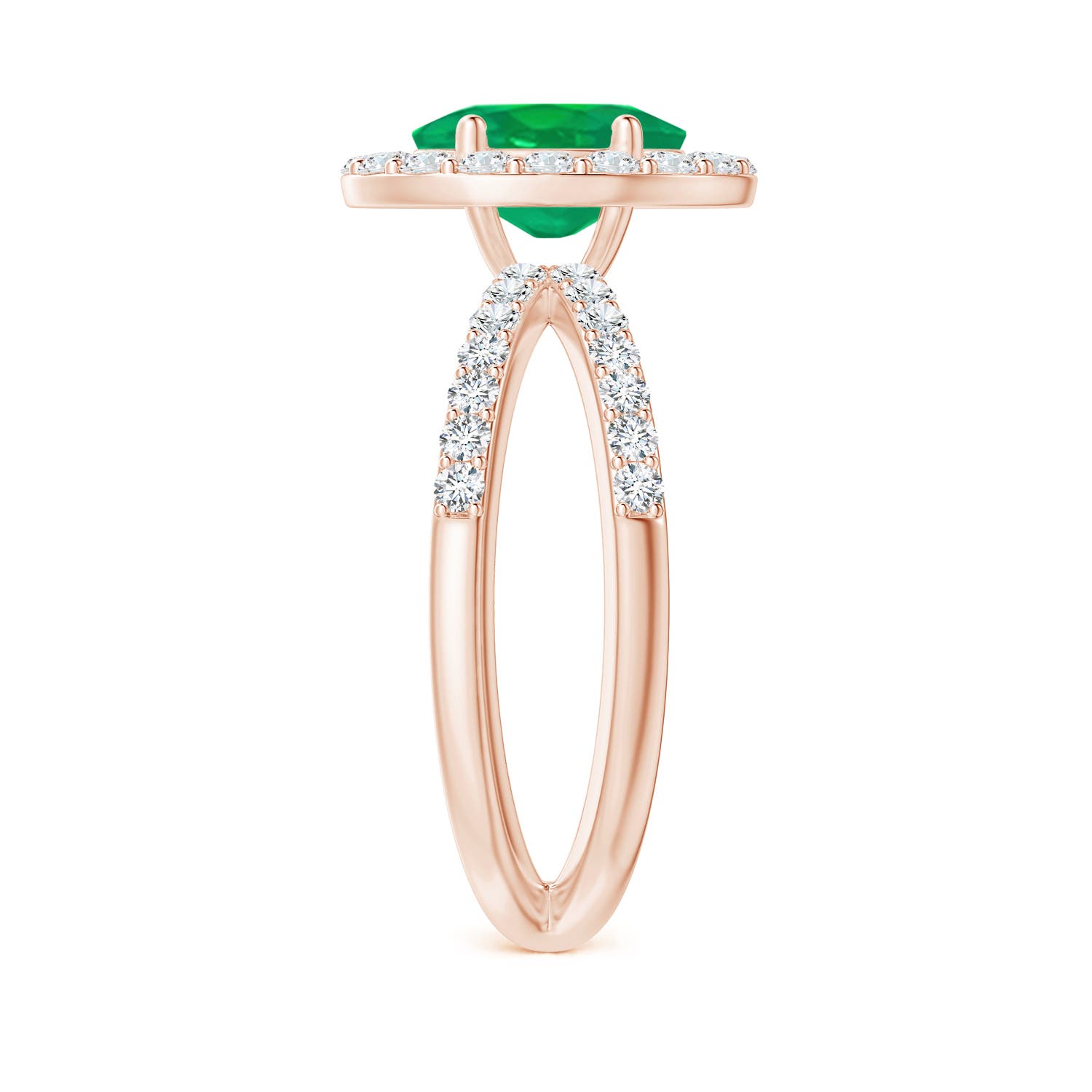 AA - Emerald / 2.07 CT / 14 KT Rose Gold