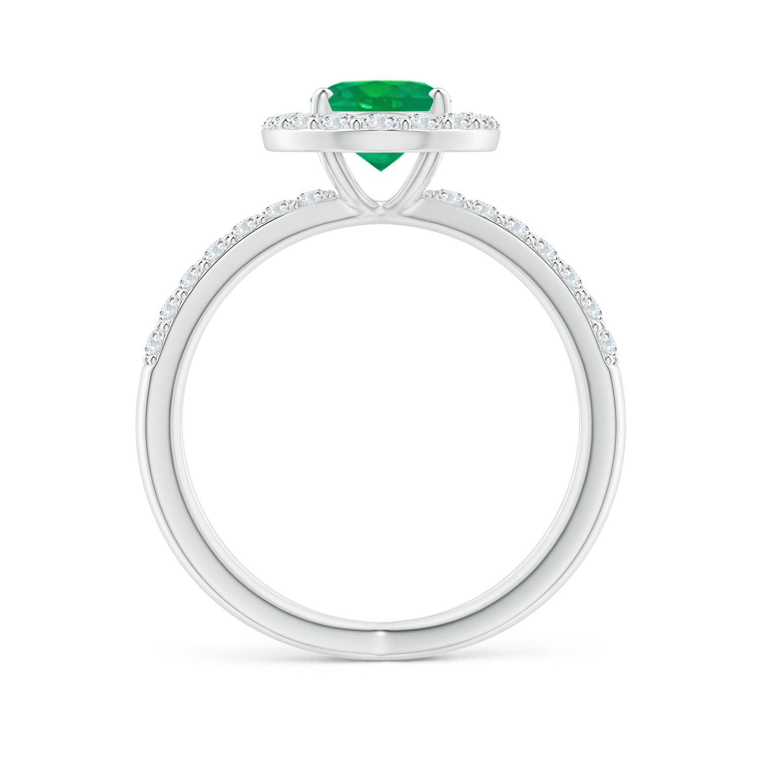 AA - Emerald / 2.07 CT / 14 KT White Gold