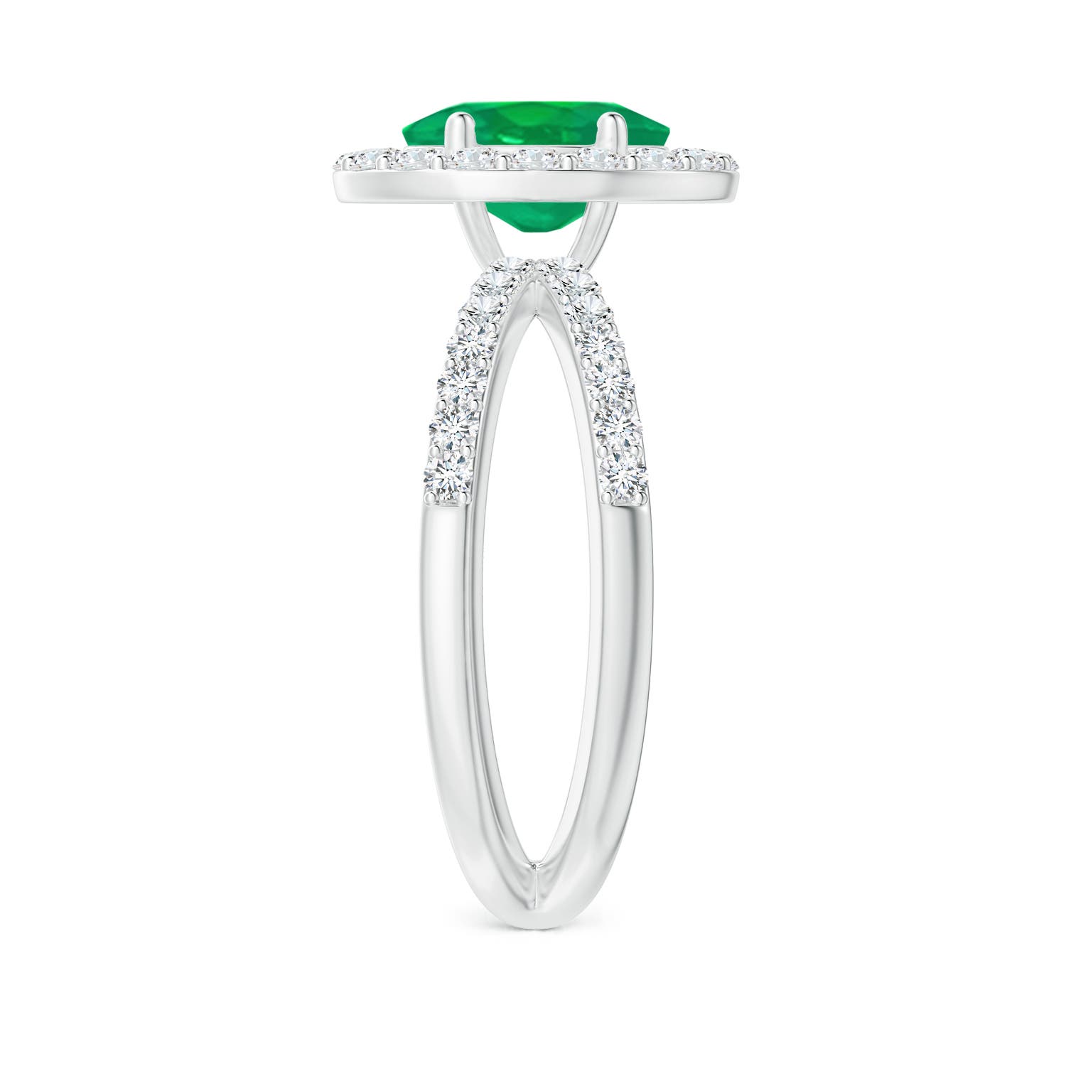 AA - Emerald / 2.07 CT / 14 KT White Gold