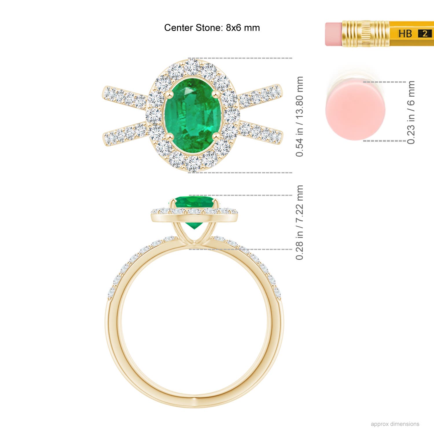 AA - Emerald / 2.07 CT / 14 KT Yellow Gold