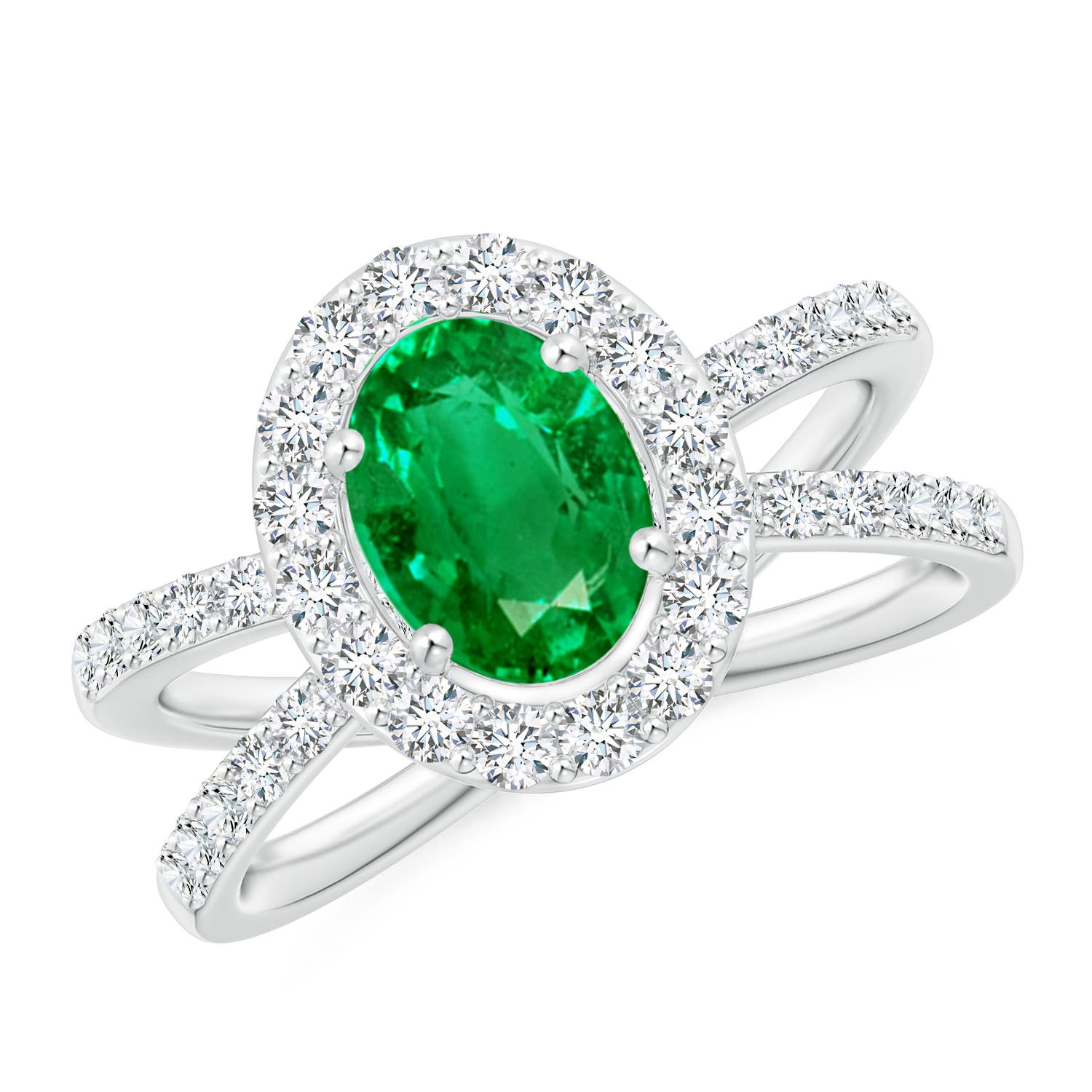 AAA - Emerald / 2.07 CT / 14 KT White Gold