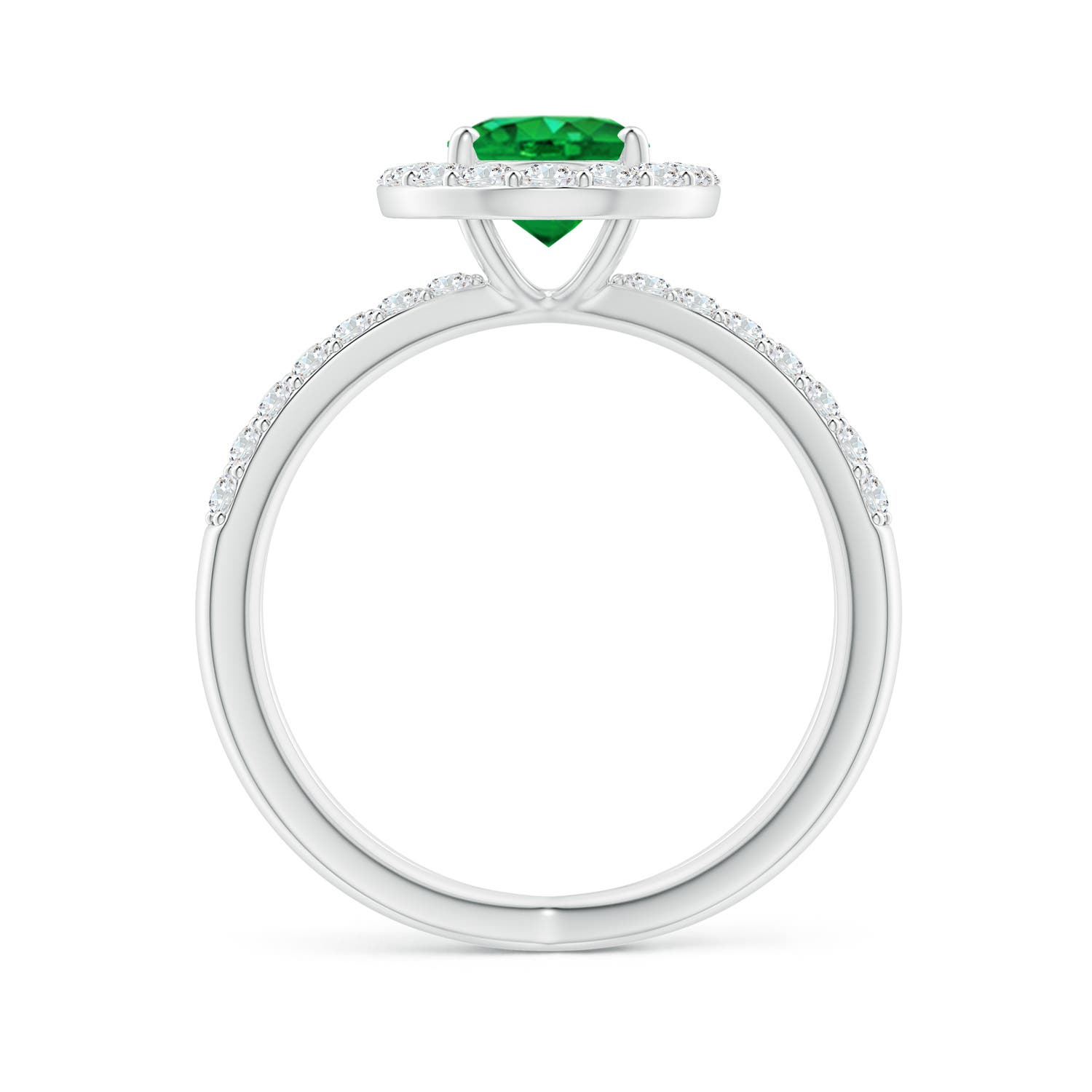 AAA - Emerald / 2.07 CT / 14 KT White Gold