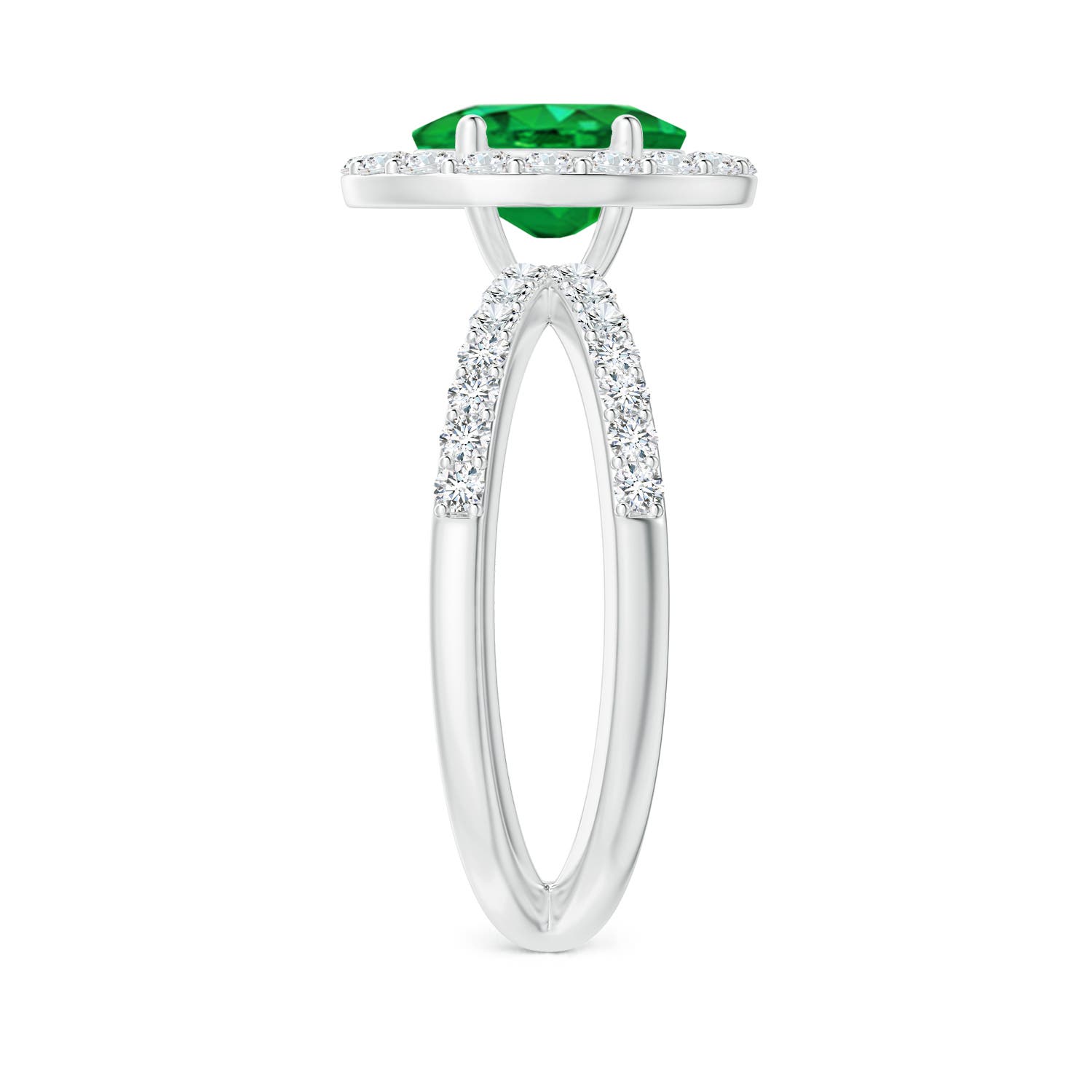 AAA - Emerald / 2.07 CT / 14 KT White Gold