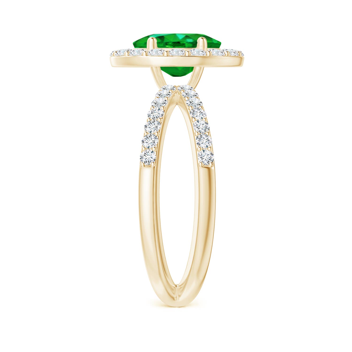 AAAA - Emerald / 2.07 CT / 14 KT Yellow Gold