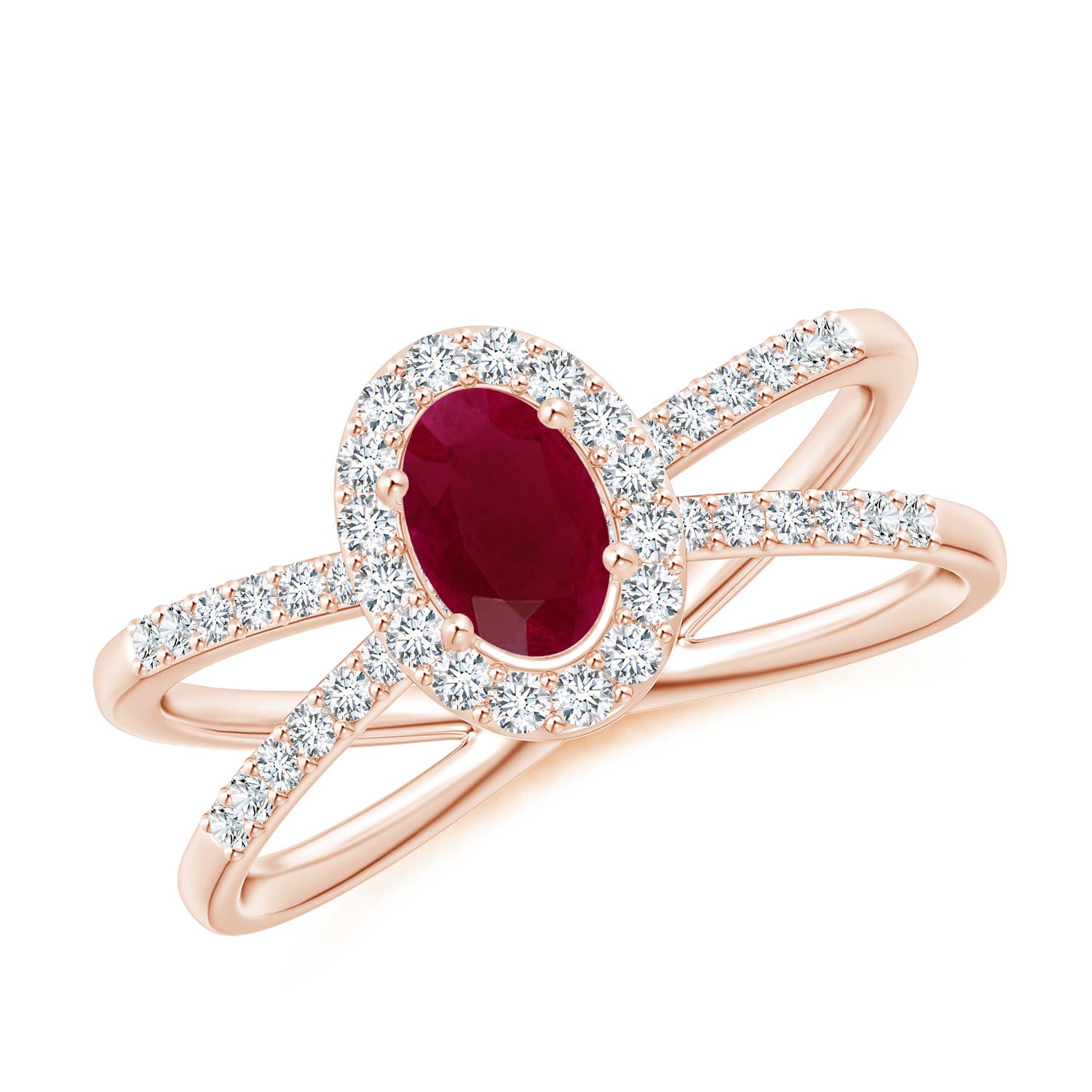 A - Ruby / 0.98 CT / 14 KT Rose Gold