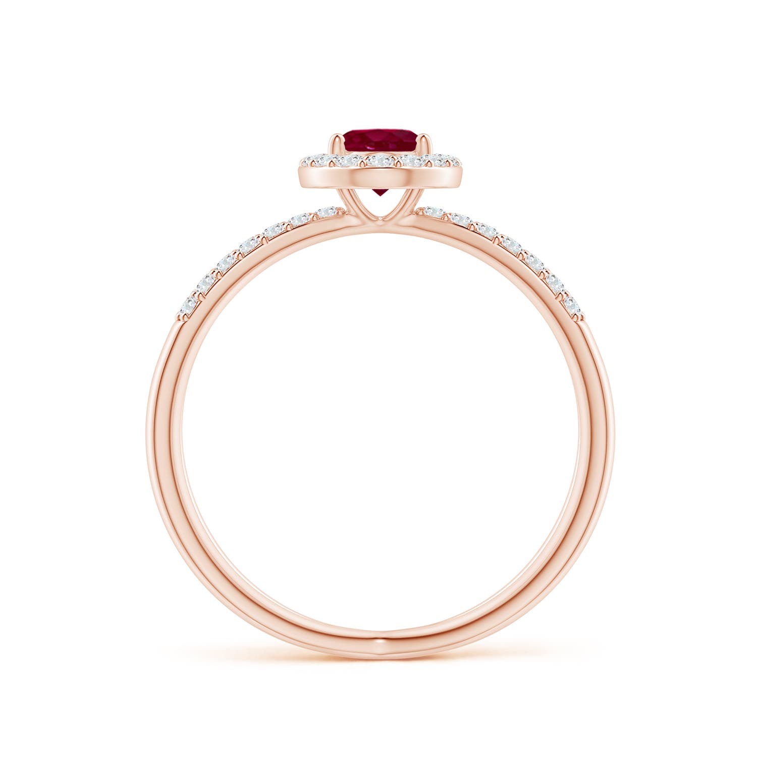 A - Ruby / 0.98 CT / 14 KT Rose Gold