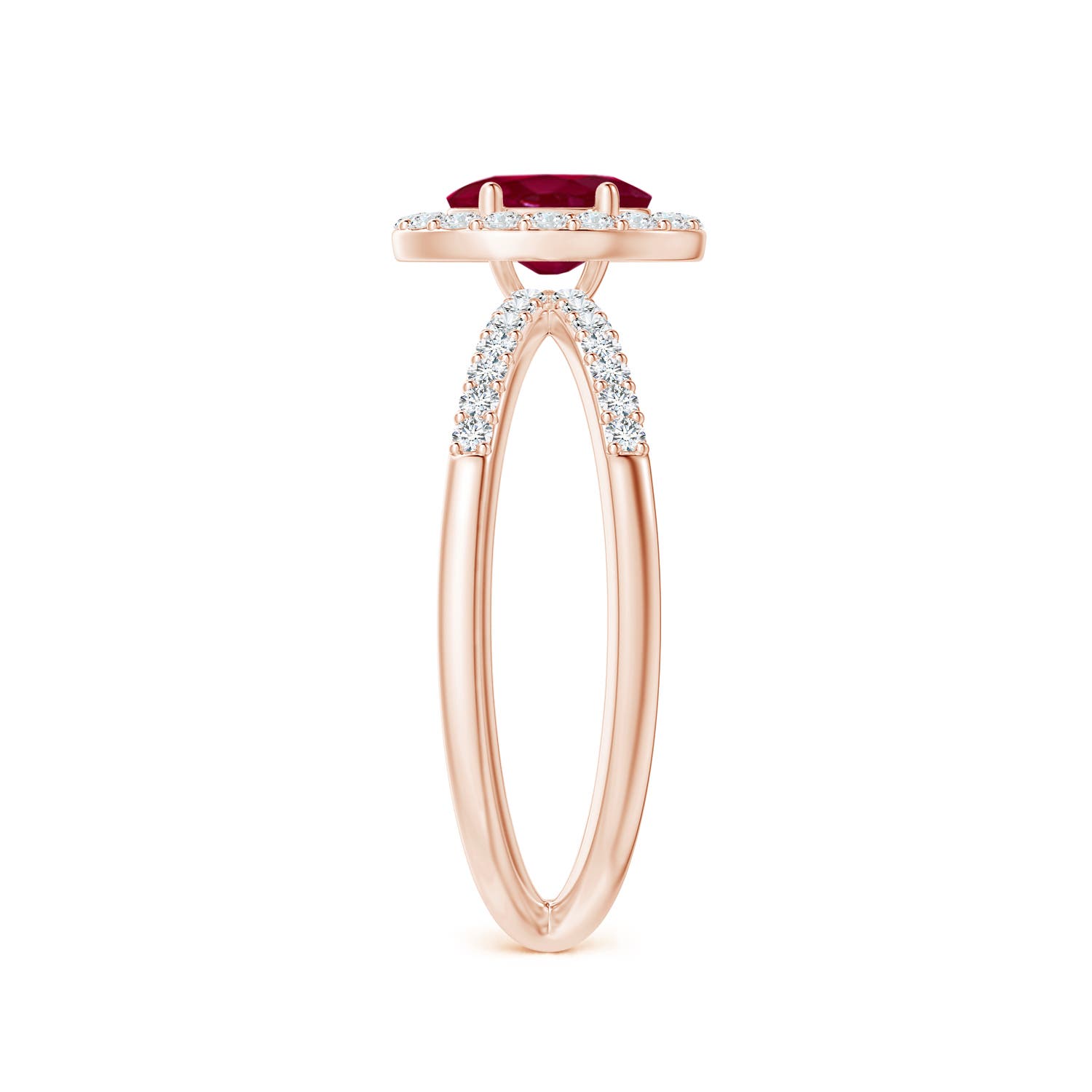 A - Ruby / 0.98 CT / 14 KT Rose Gold