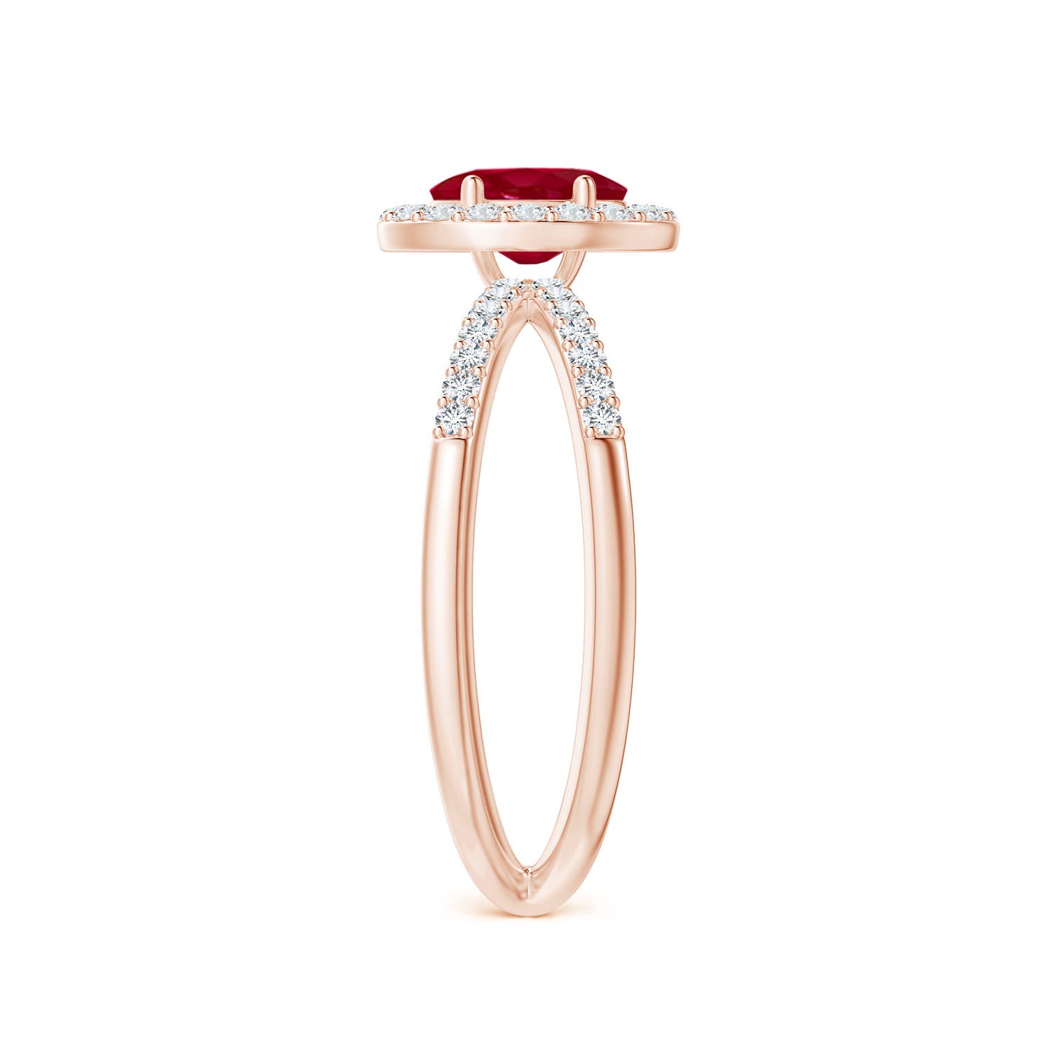 AA - Ruby / 0.98 CT / 14 KT Rose Gold