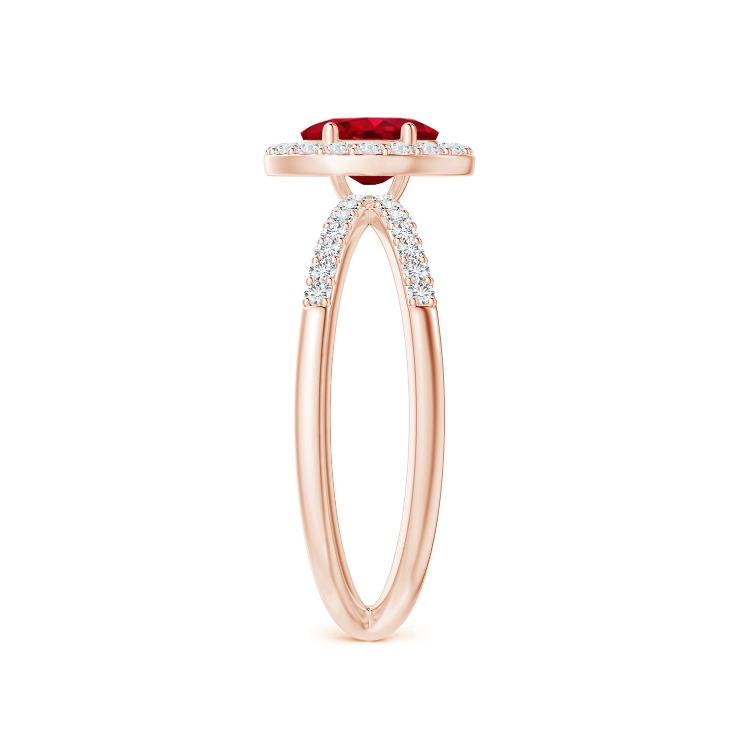 AAA - Ruby / 0.98 CT / 14 KT Rose Gold