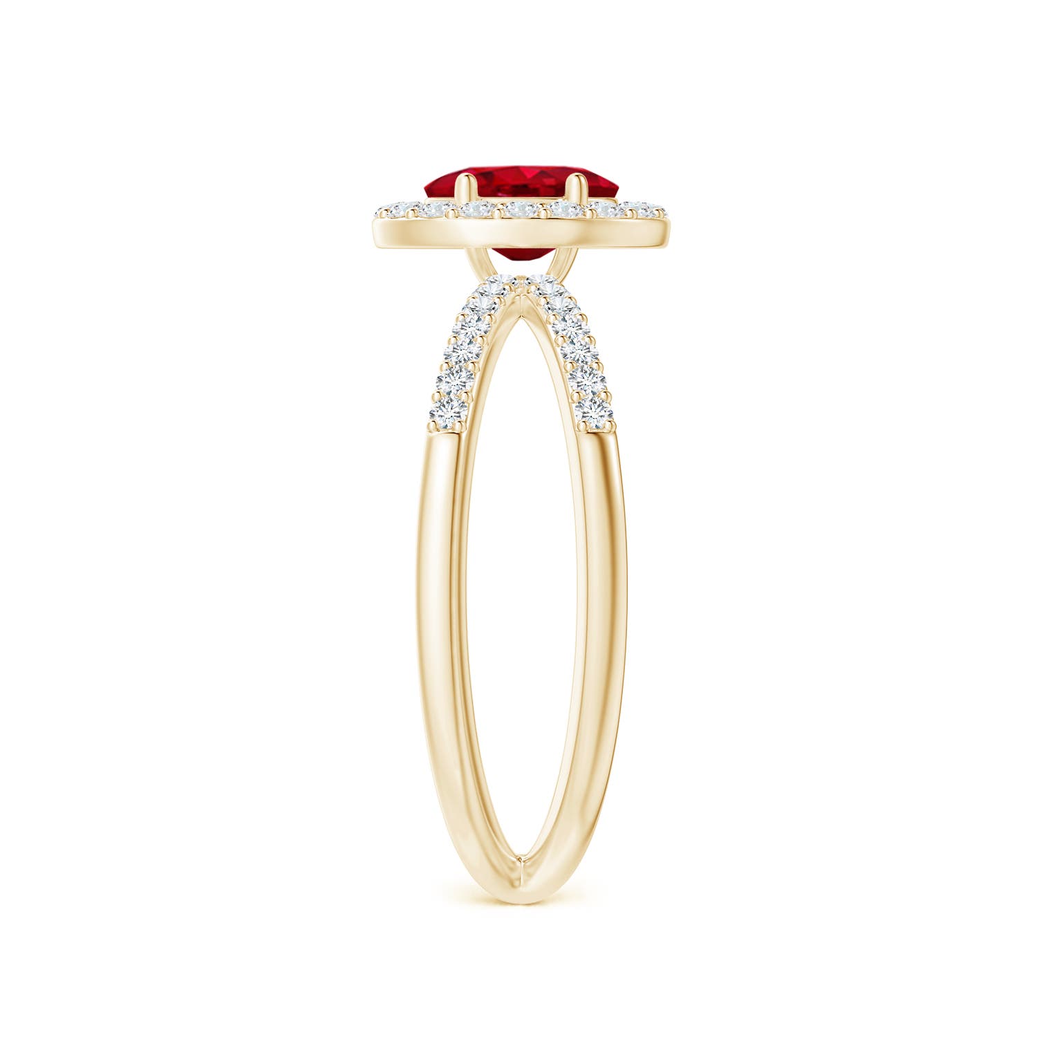 AAA - Ruby / 0.98 CT / 14 KT Yellow Gold