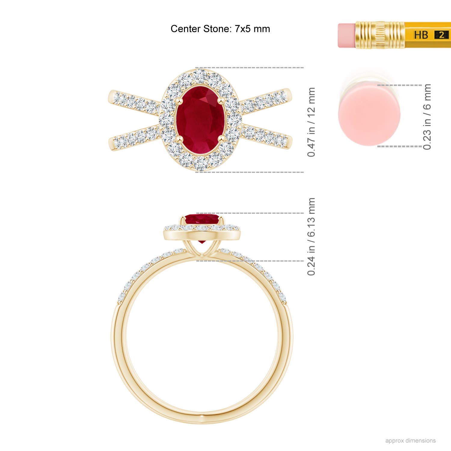 AA - Ruby / 1.62 CT / 14 KT Yellow Gold