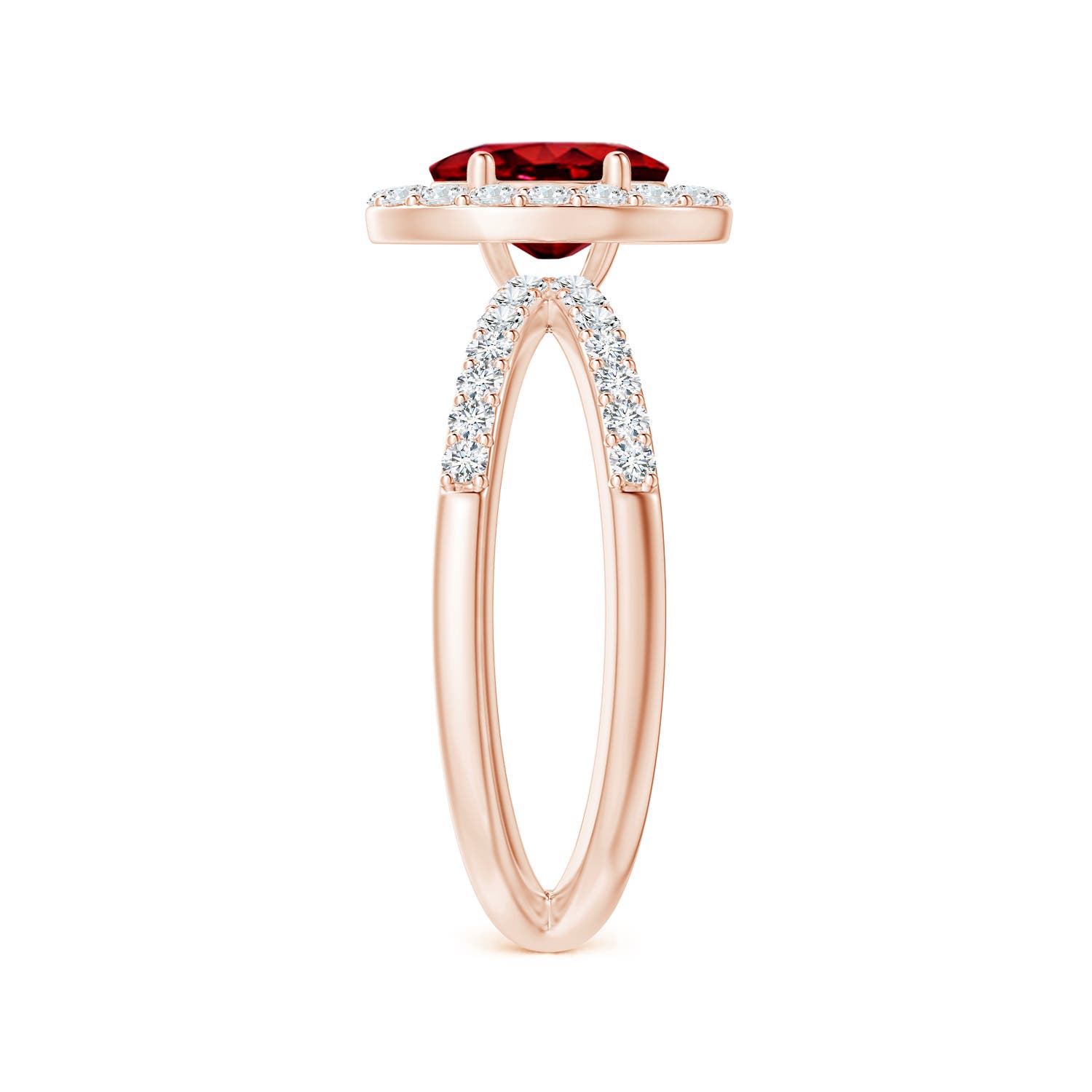 AAAA - Ruby / 1.62 CT / 14 KT Rose Gold