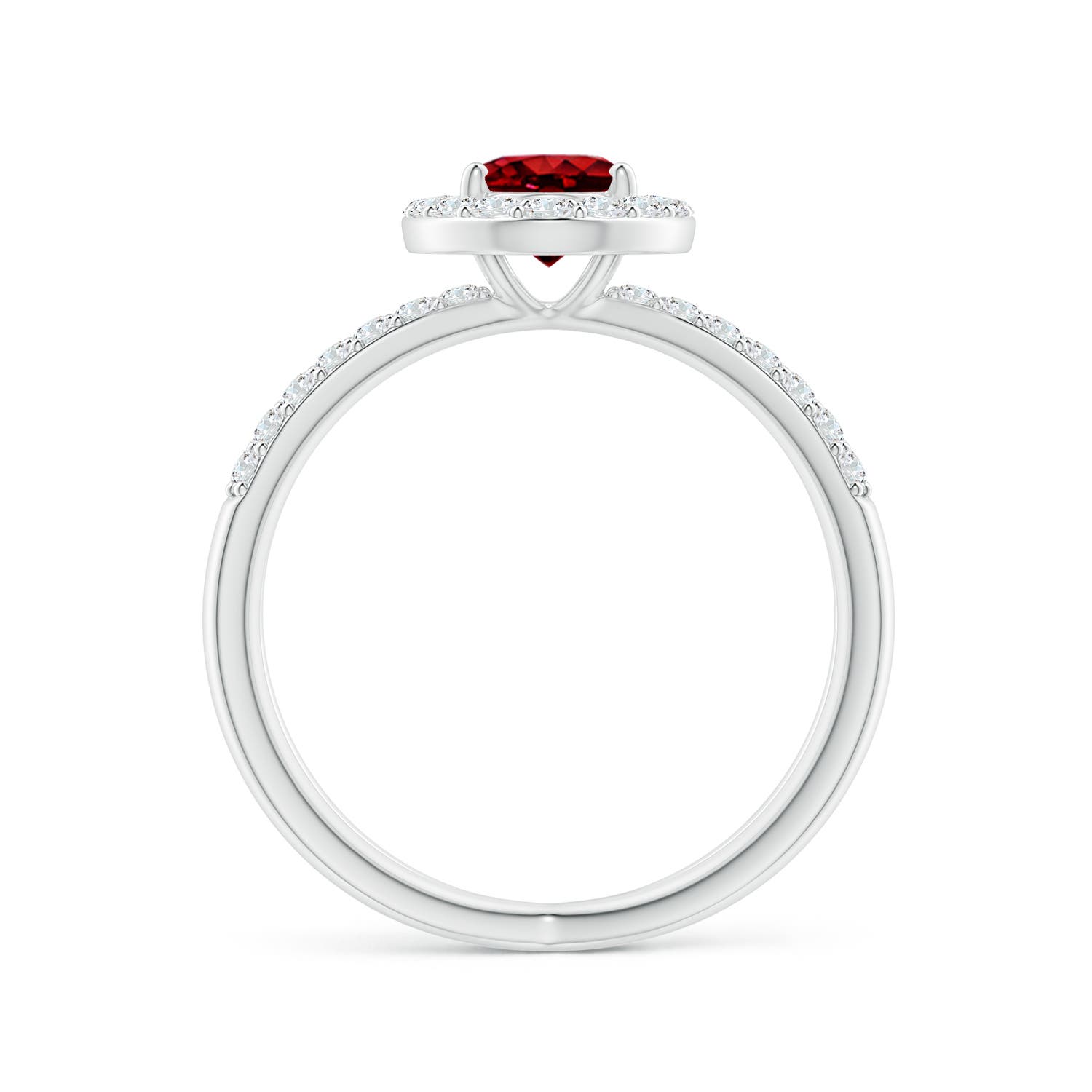 AAAA - Ruby / 1.62 CT / 14 KT White Gold