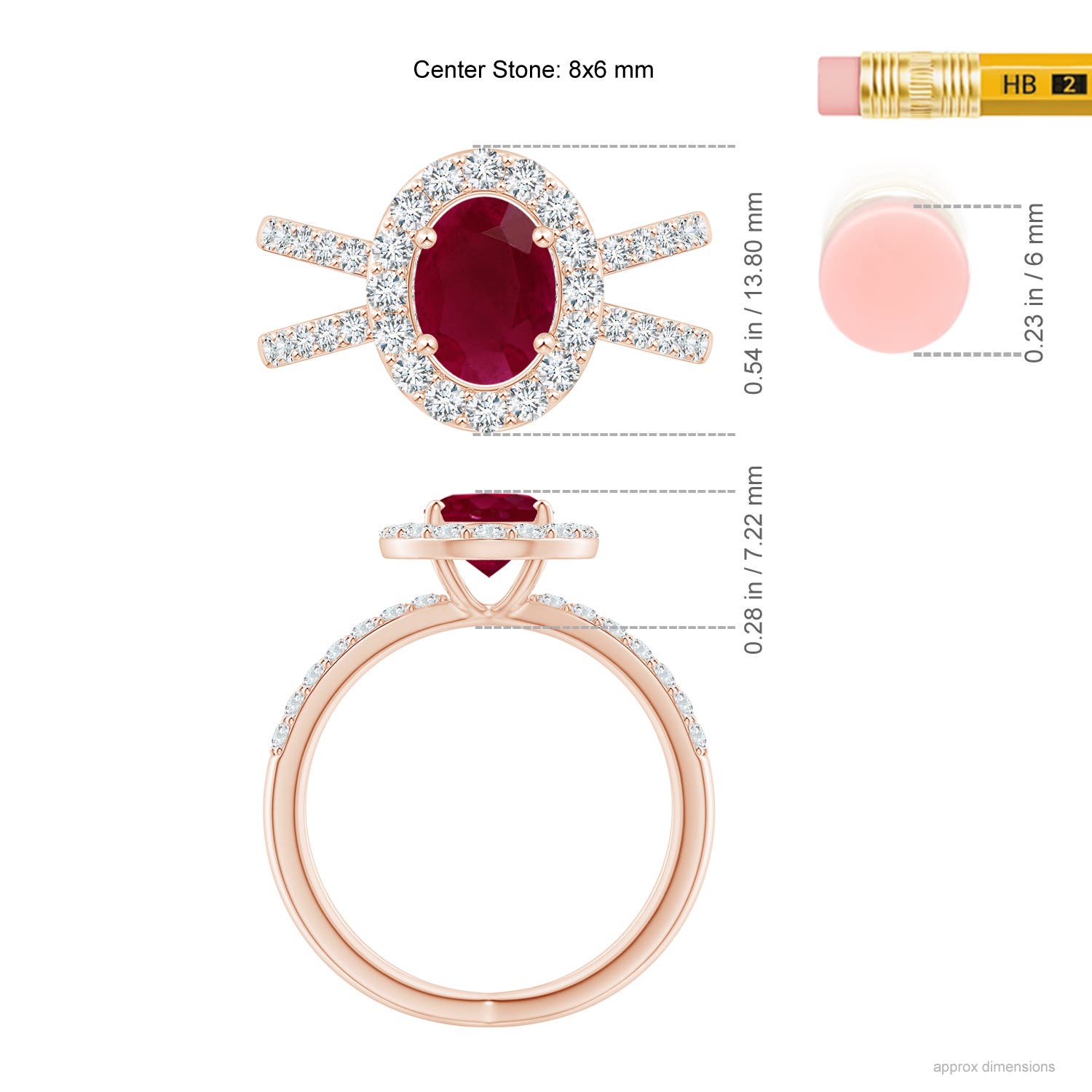 A - Ruby / 2.22 CT / 14 KT Rose Gold