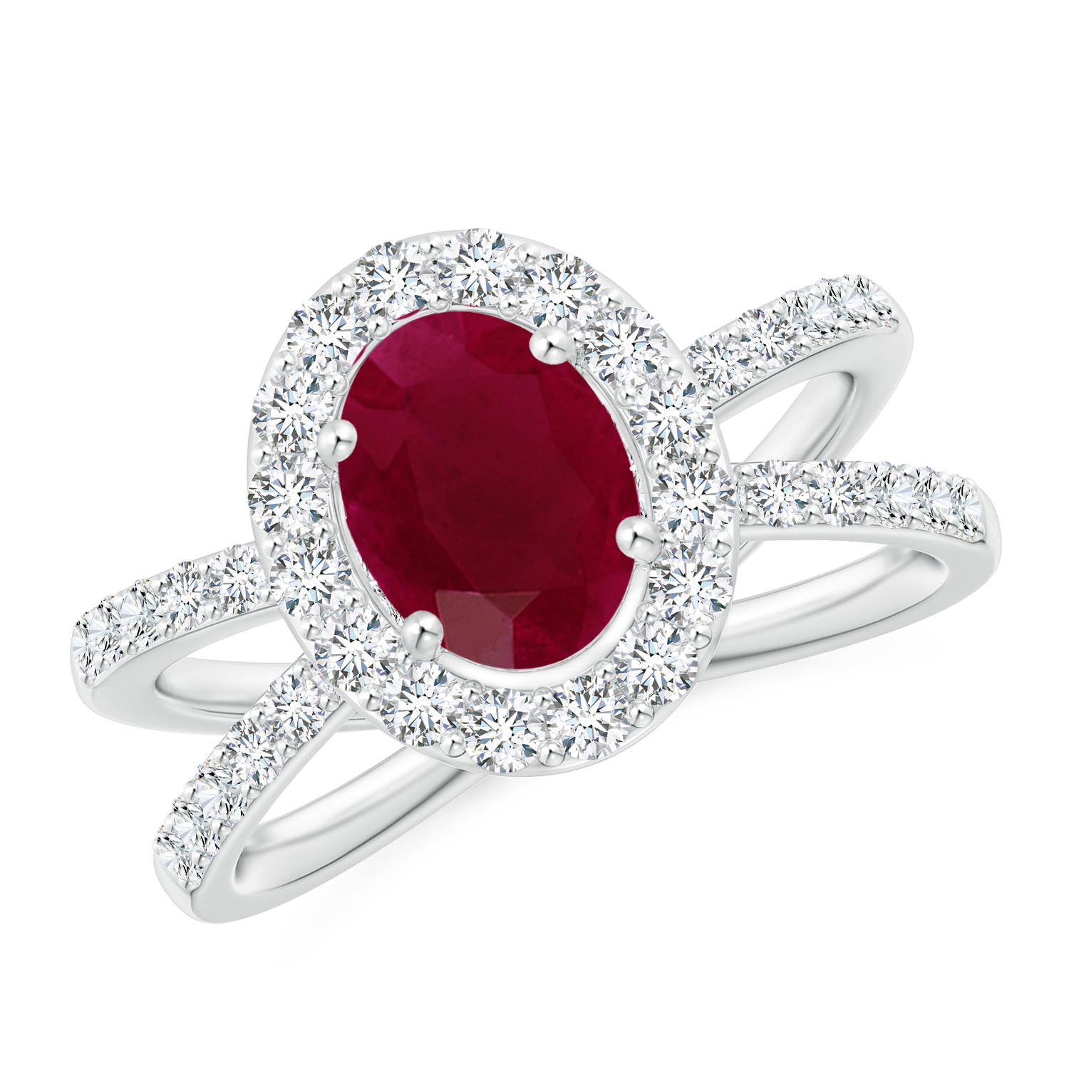 A - Ruby / 2.22 CT / 14 KT White Gold