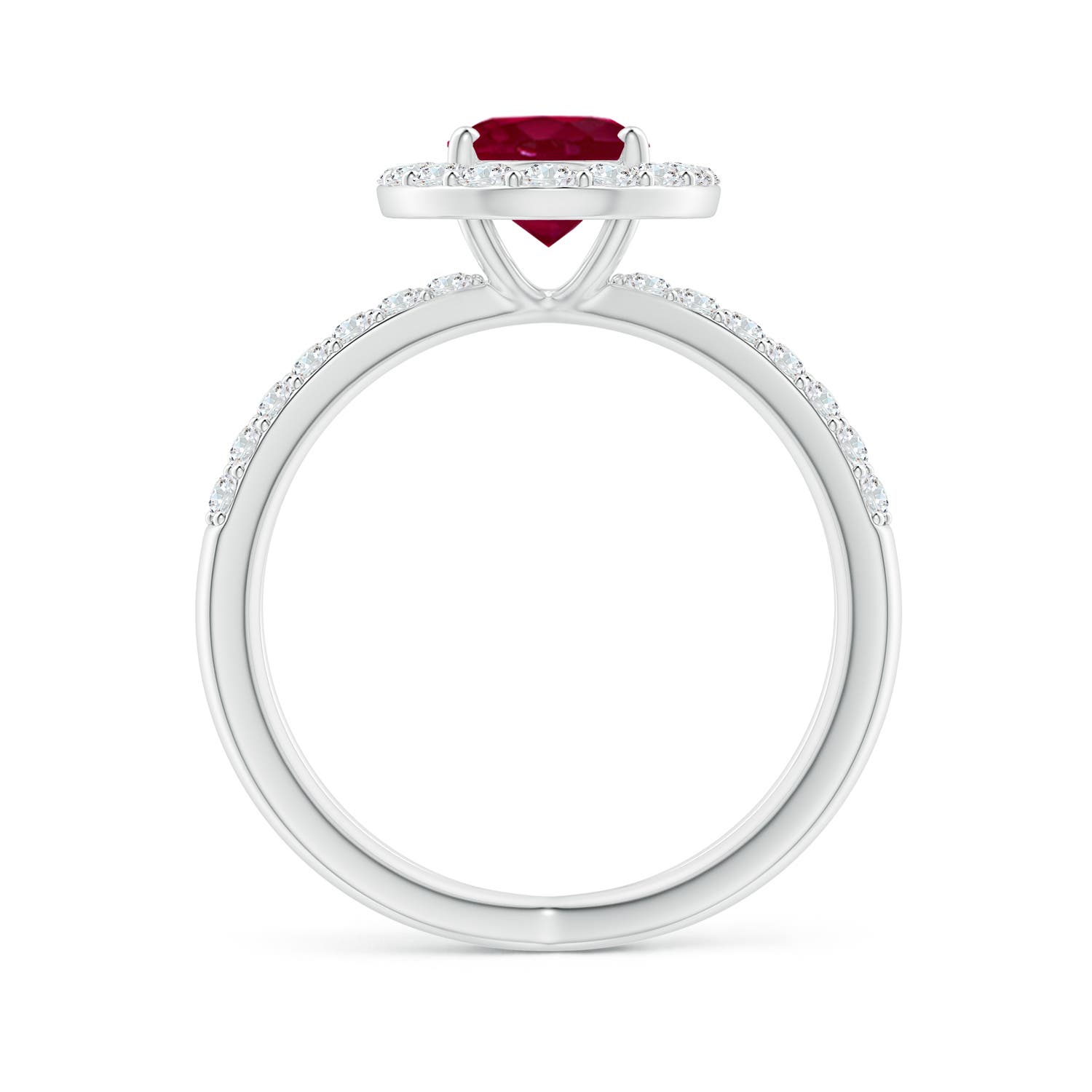 A - Ruby / 2.22 CT / 14 KT White Gold