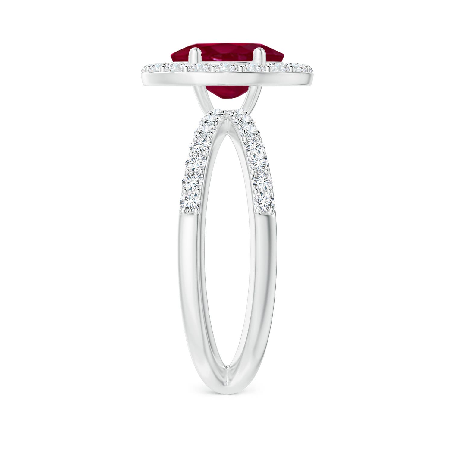 A - Ruby / 2.22 CT / 14 KT White Gold