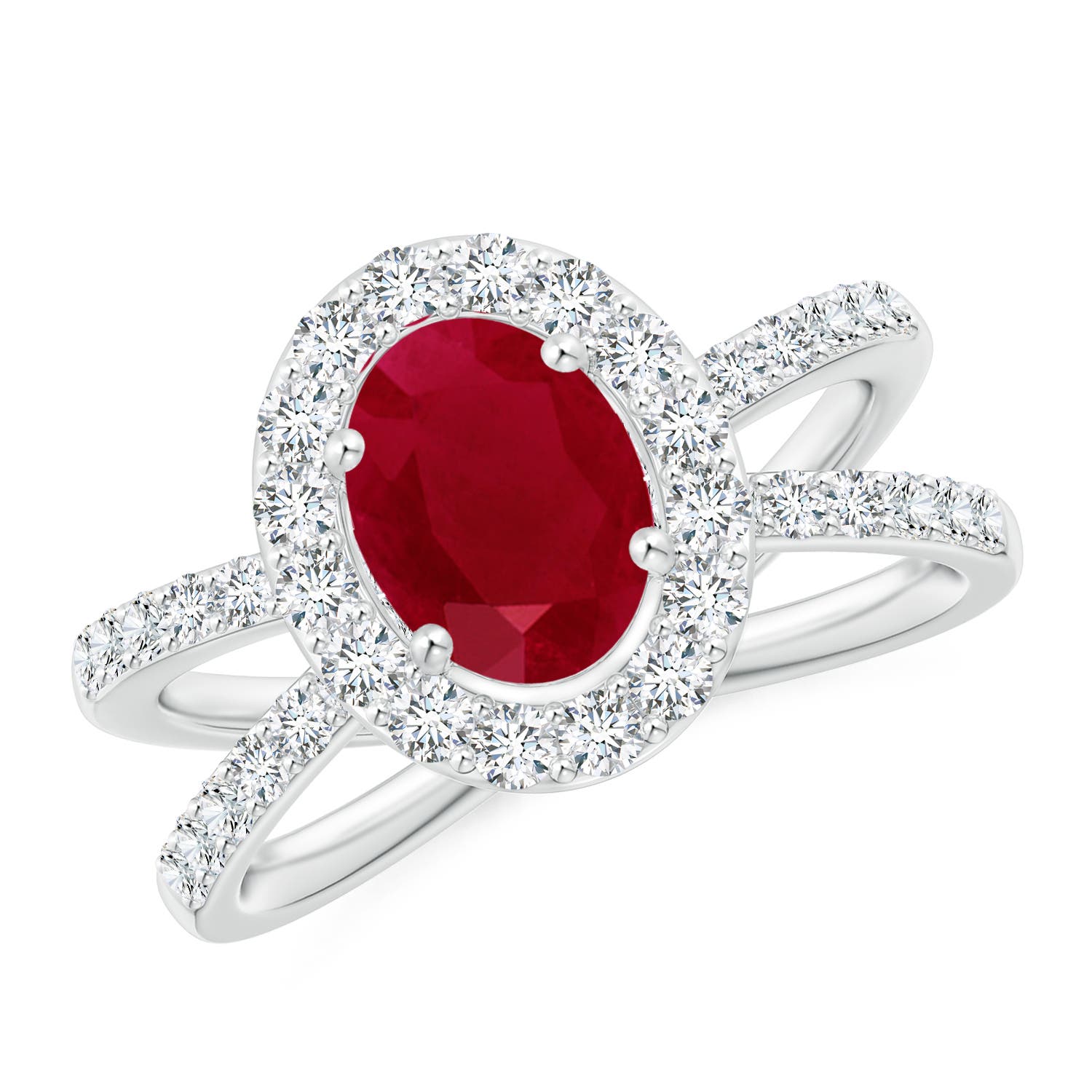 AA - Ruby / 2.22 CT / 14 KT White Gold