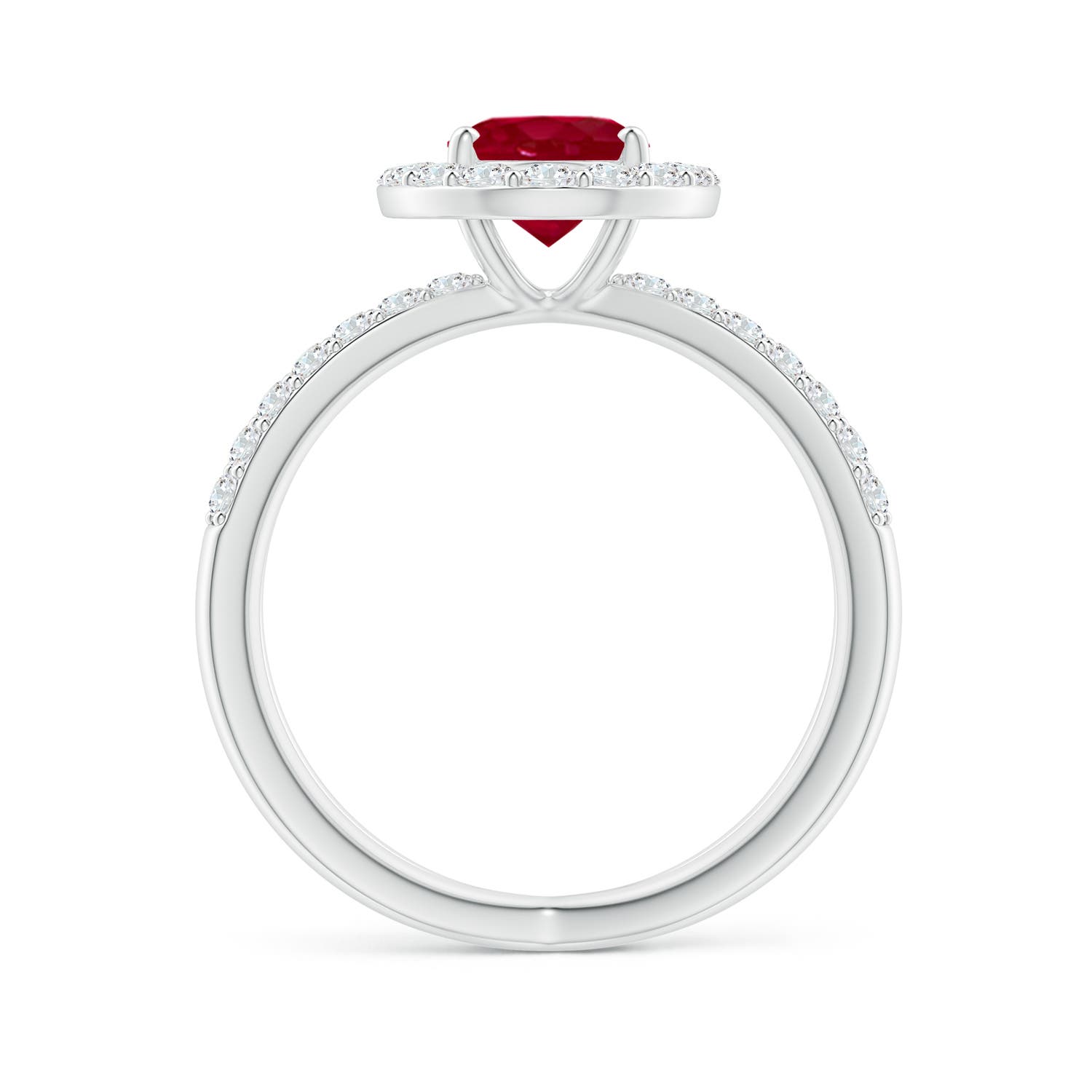 AA - Ruby / 2.22 CT / 14 KT White Gold