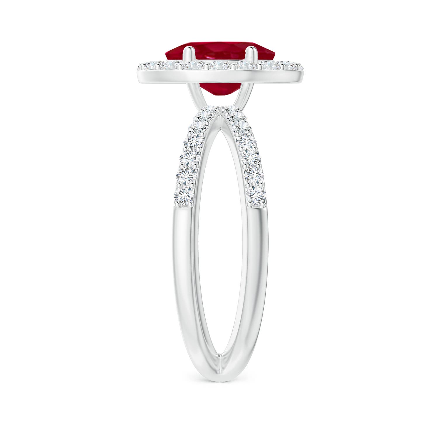 AA - Ruby / 2.22 CT / 14 KT White Gold