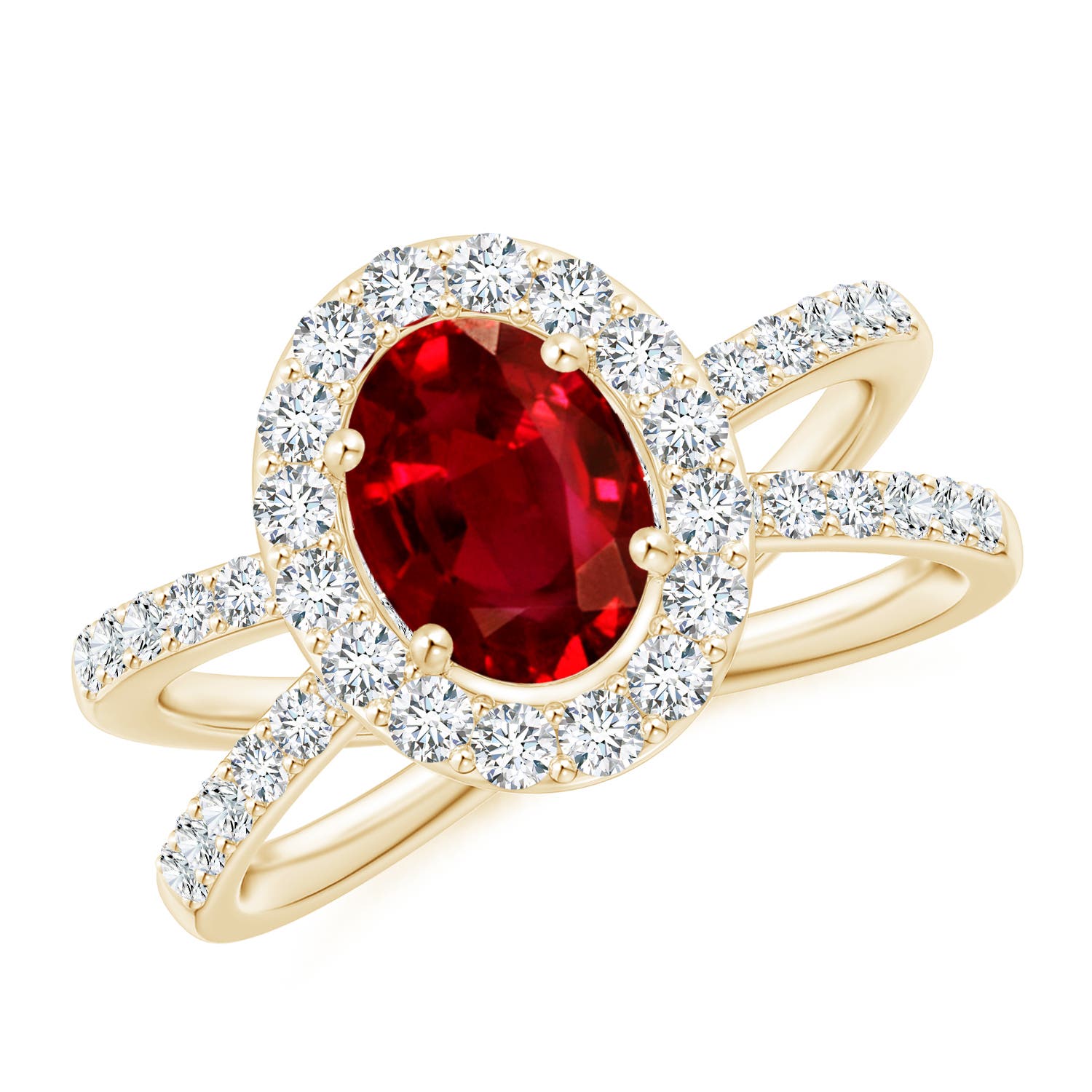 AAAA - Ruby / 2.22 CT / 14 KT Yellow Gold