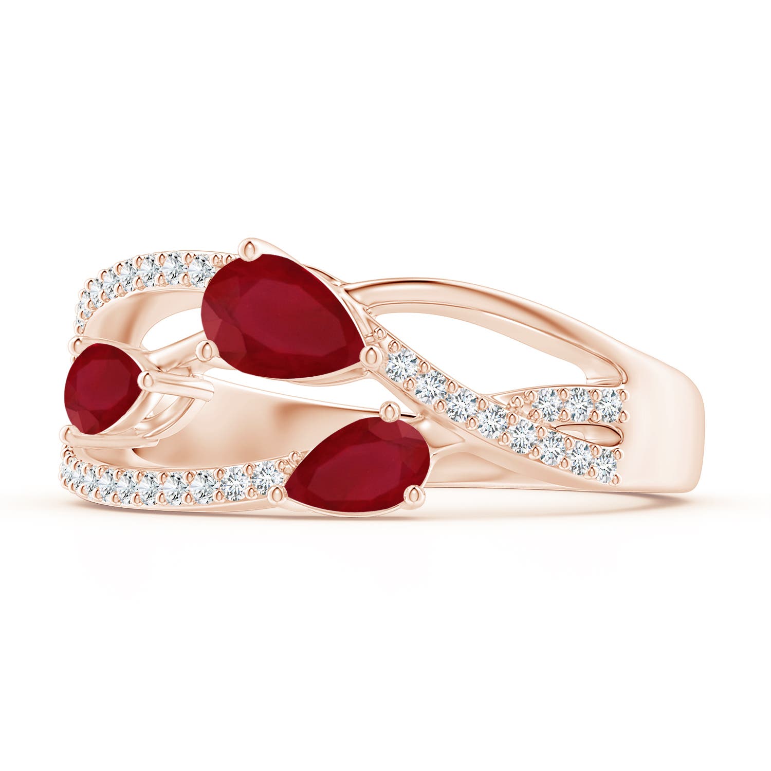 AA - Ruby / 1.03 CT / 14 KT Rose Gold