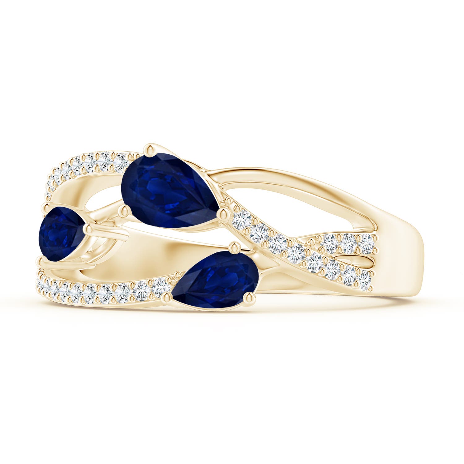 AA - Blue Sapphire / 1.07 CT / 14 KT Yellow Gold