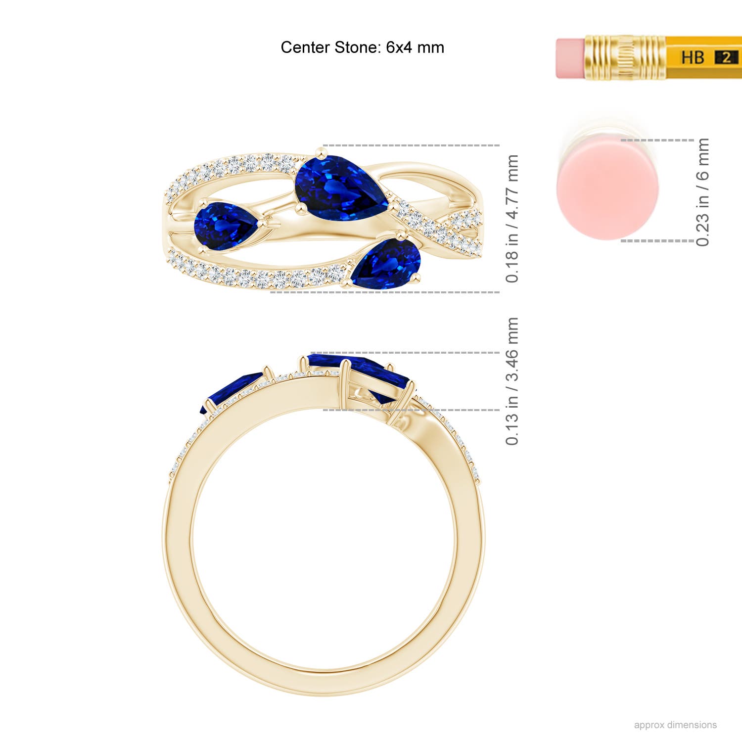 AAAA - Blue Sapphire / 1.07 CT / 14 KT Yellow Gold