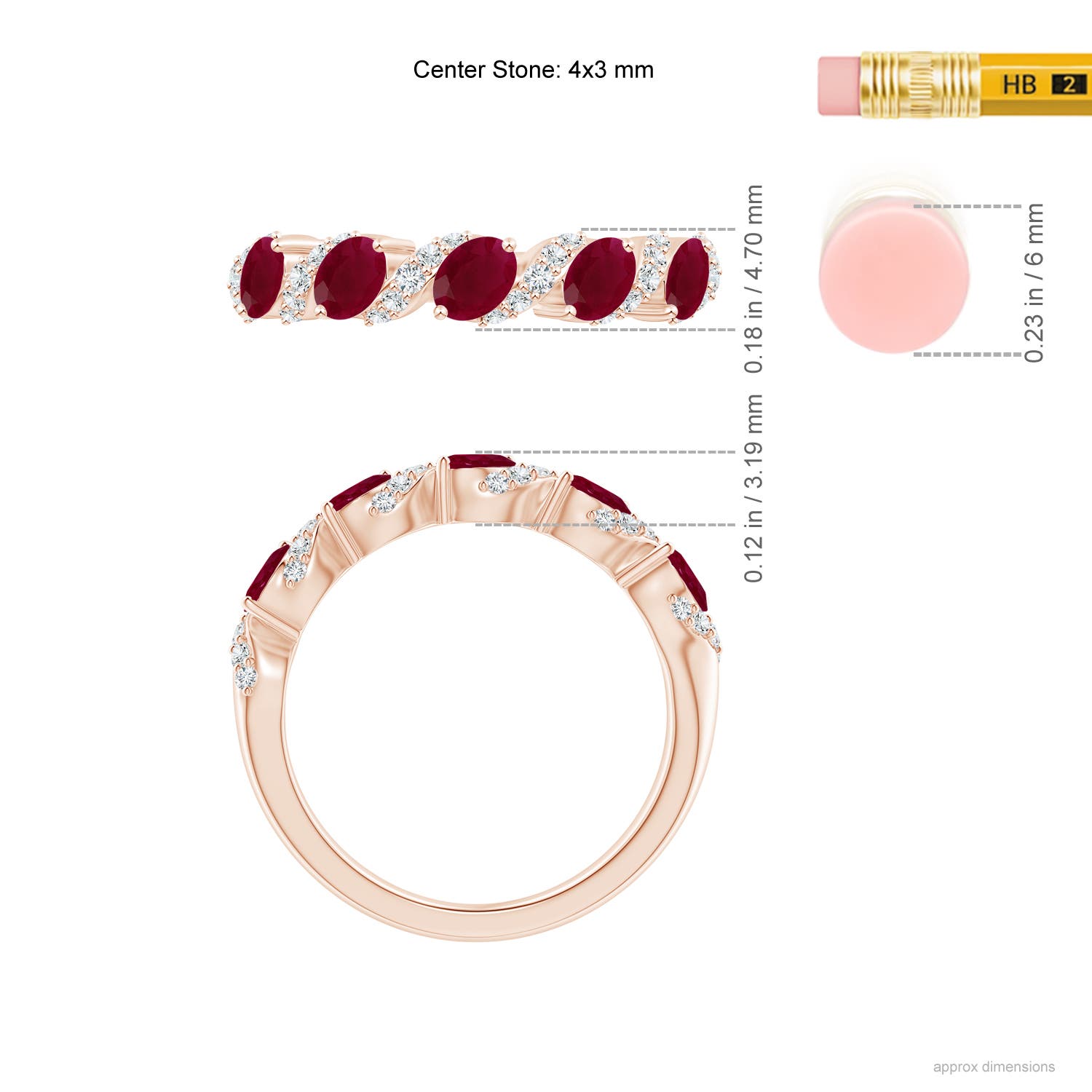 A - Ruby / 1.18 CT / 14 KT Rose Gold