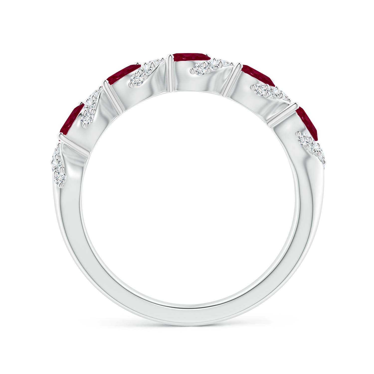 A - Ruby / 1.18 CT / 14 KT White Gold