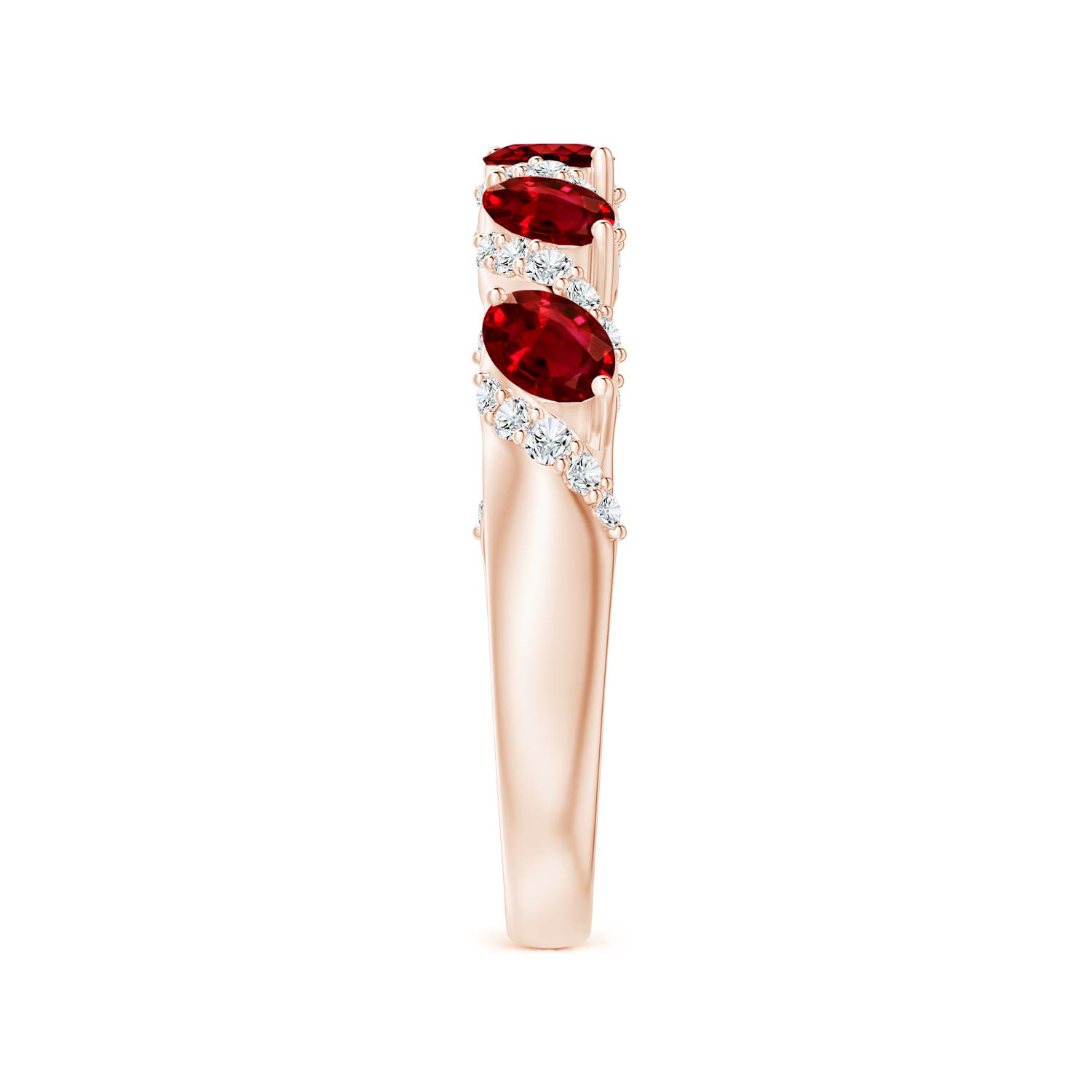 AAAA - Ruby / 1.18 CT / 14 KT Rose Gold