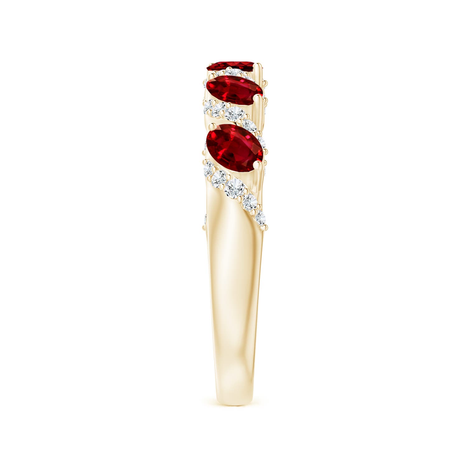 AAAA - Ruby / 1.18 CT / 14 KT Yellow Gold